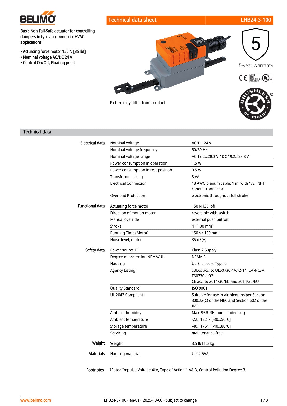 LHB24 3 100 Datasheet