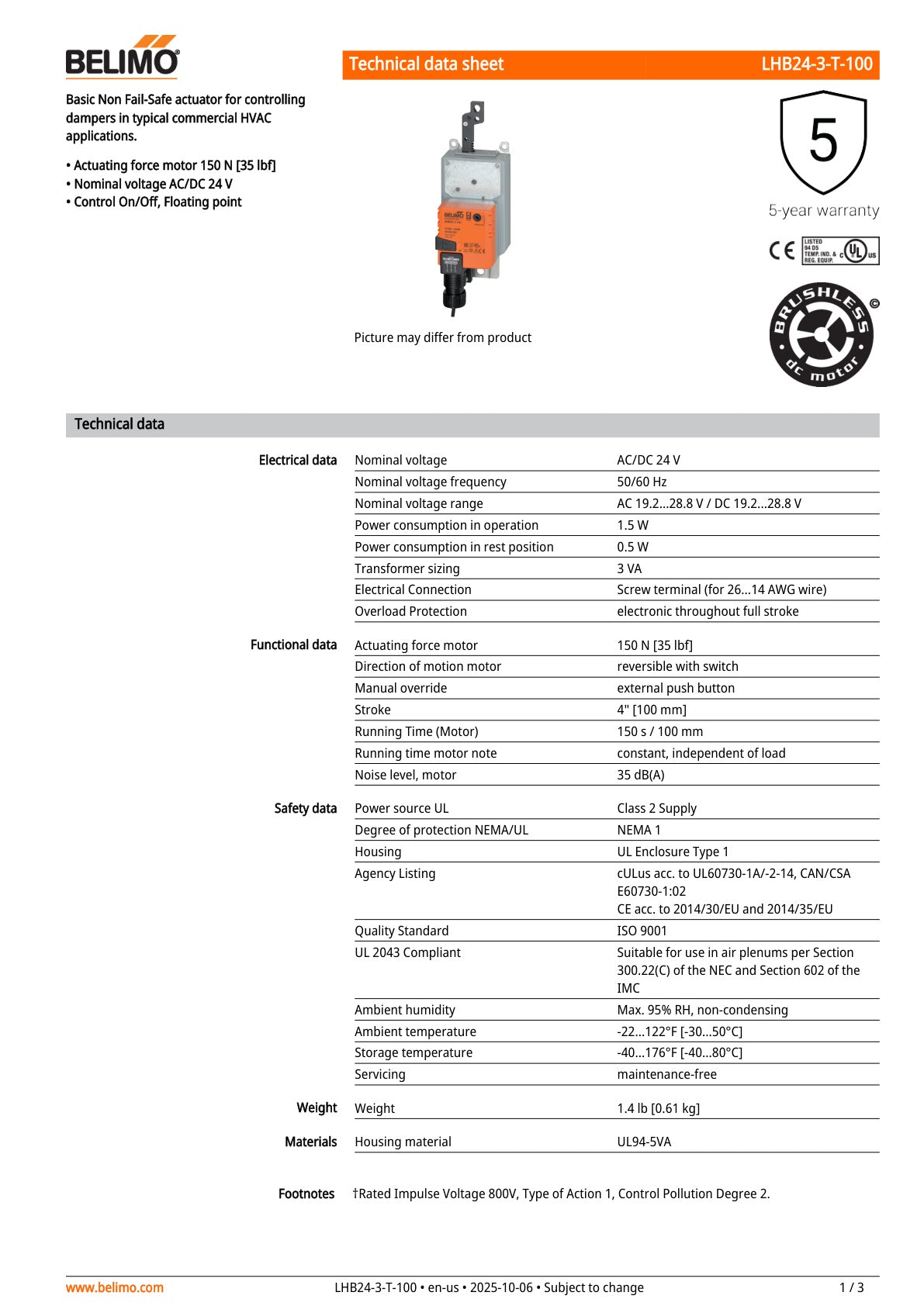 LHB24 3 T 100 Datasheet