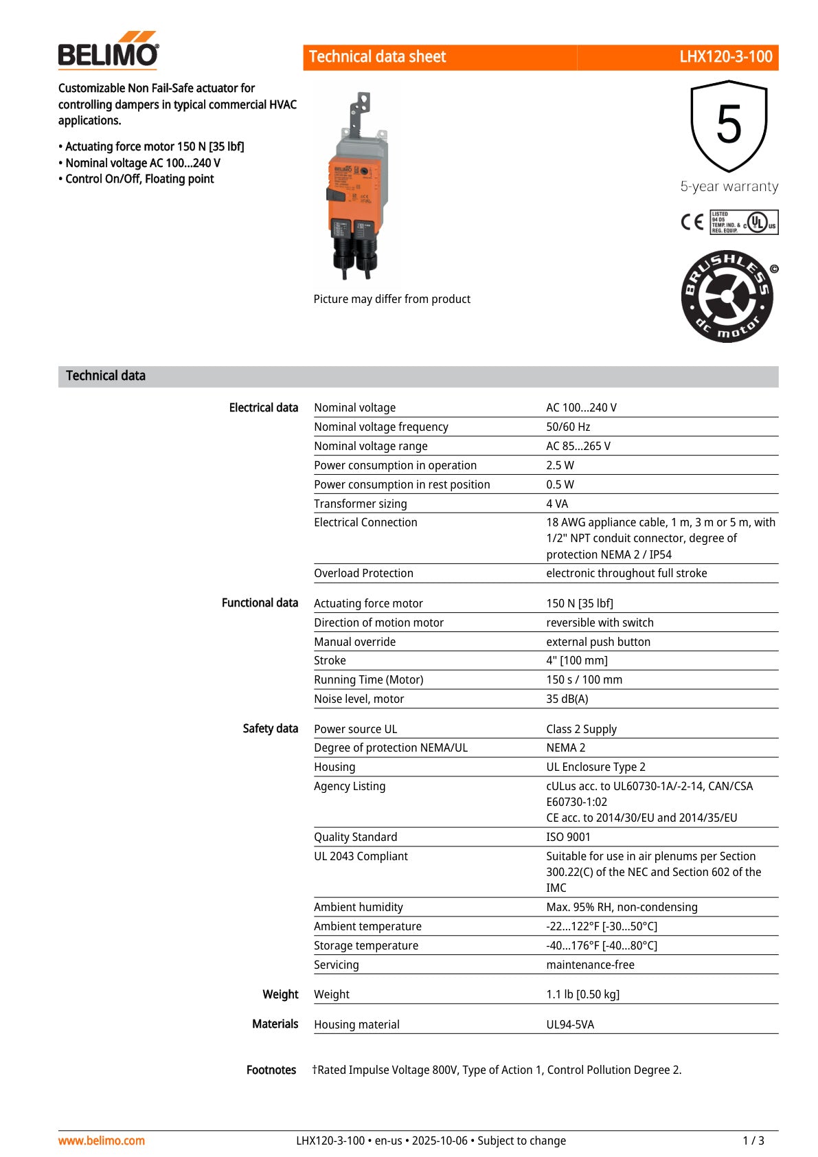 LHX120 3 100 Datasheet