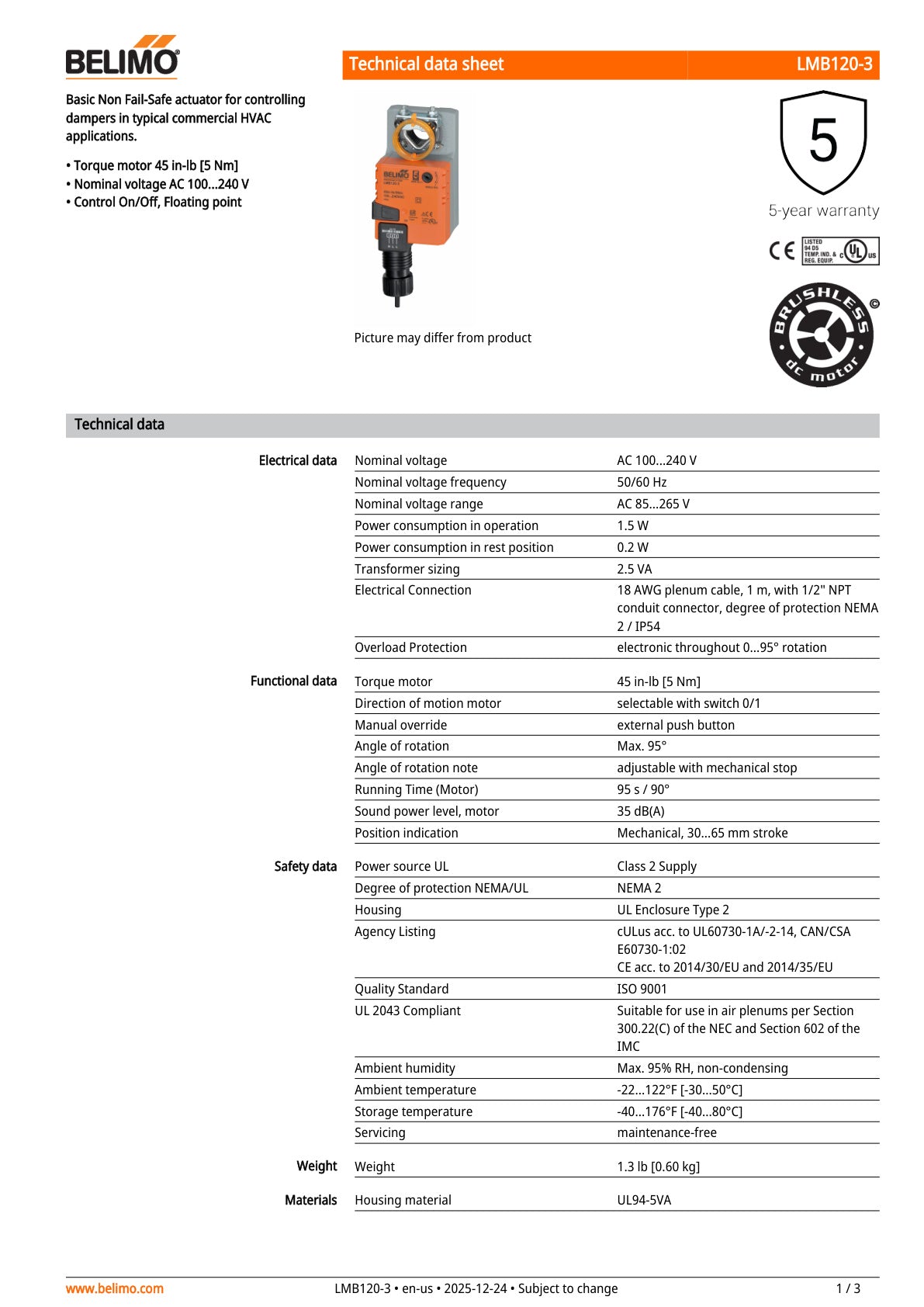 LMB120 3 Datasheet