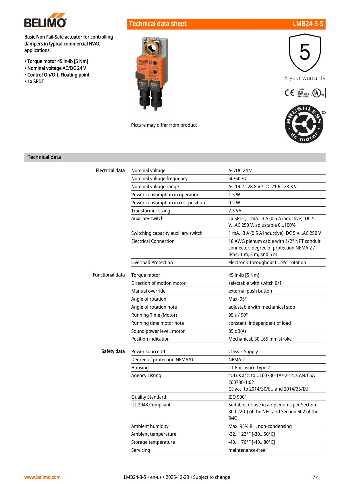 LMB24 3 S Datasheet