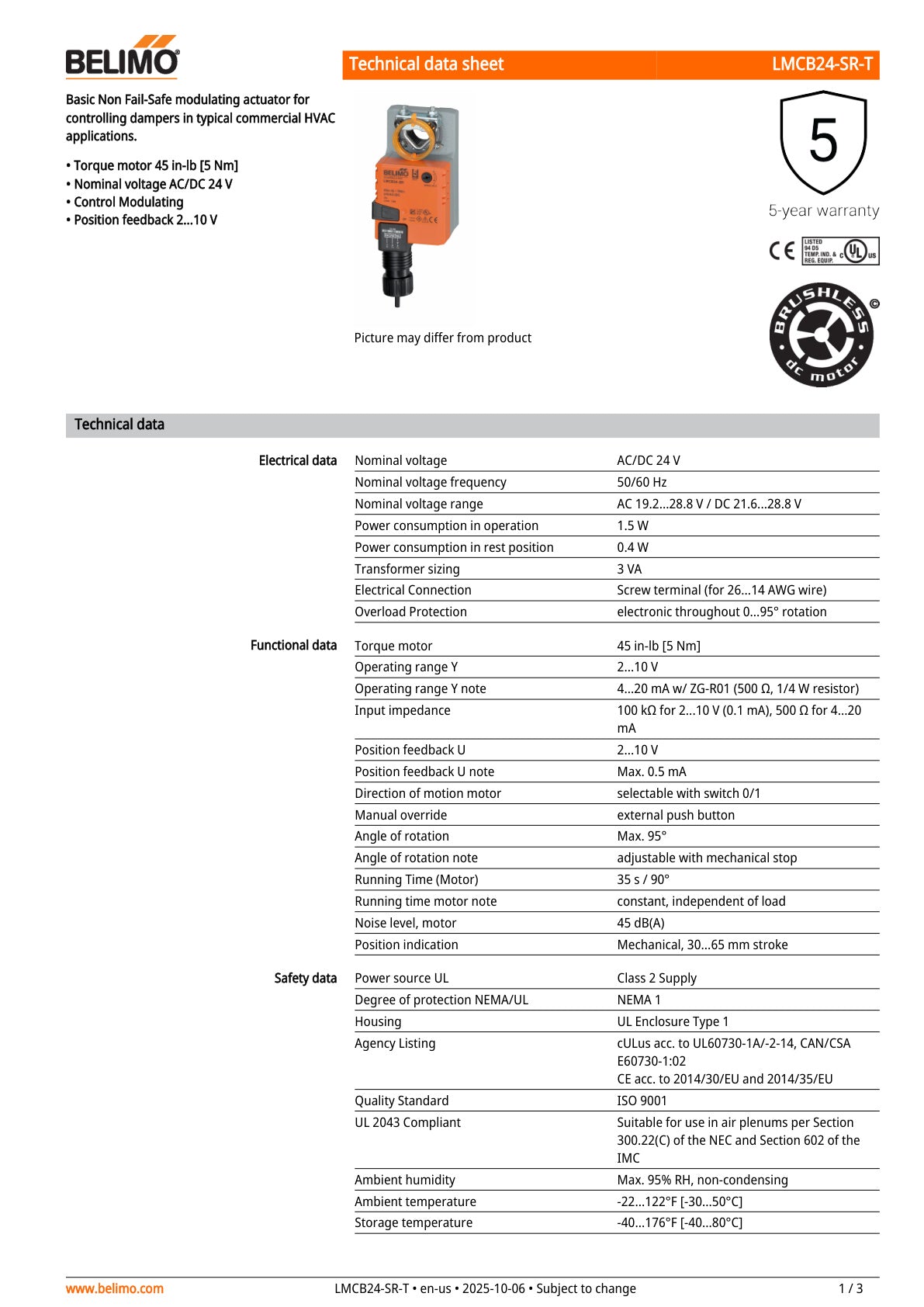 LMCB24 SR T Datasheet