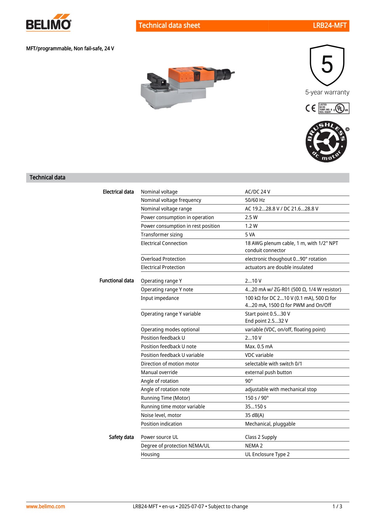 LRB24 MFT Datasheet