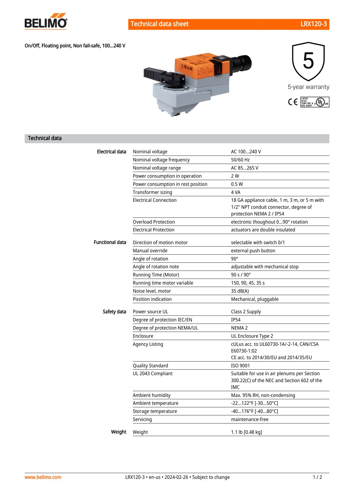LRX120 3 Datasheet