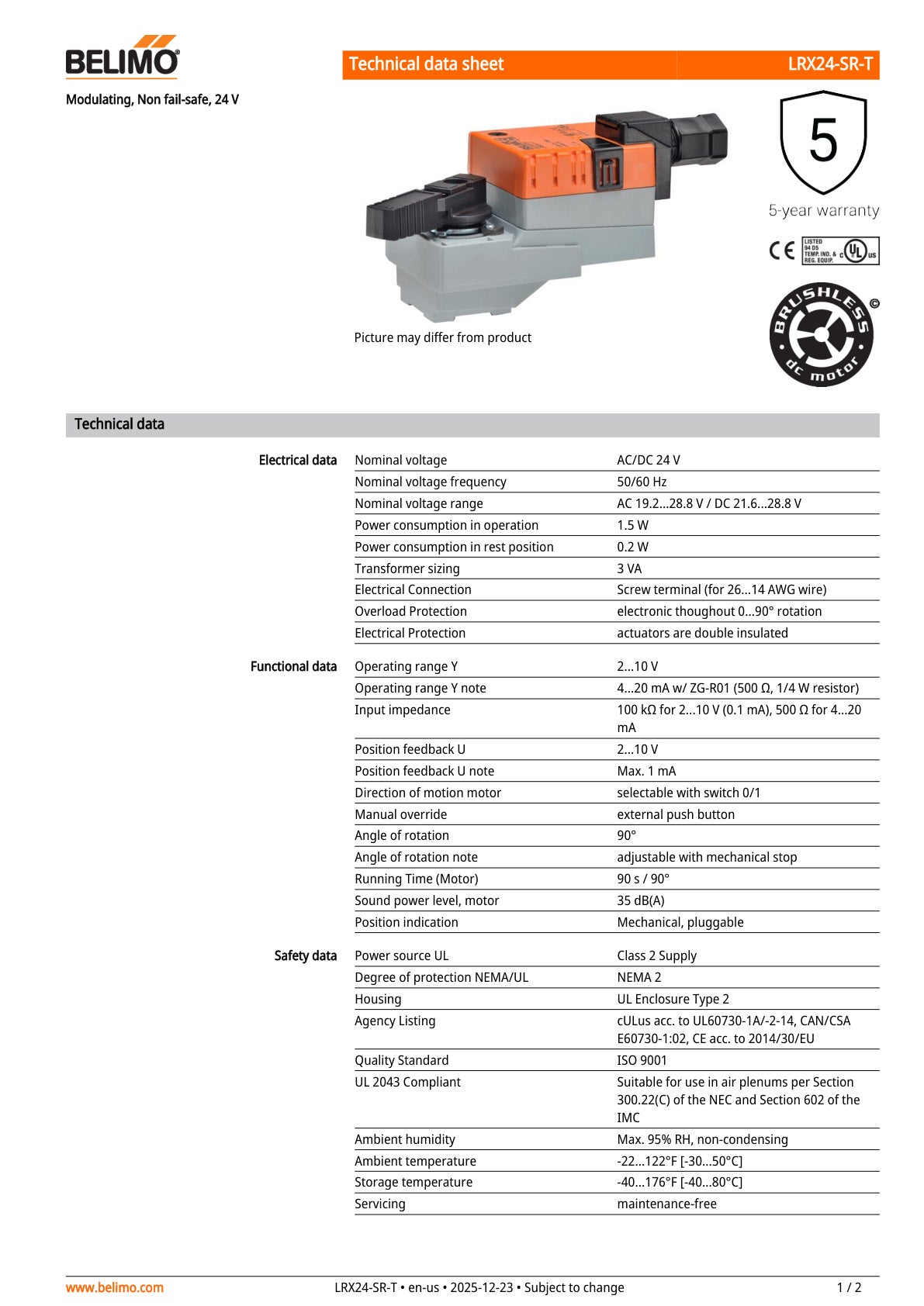 LRX24 SR T Datasheet