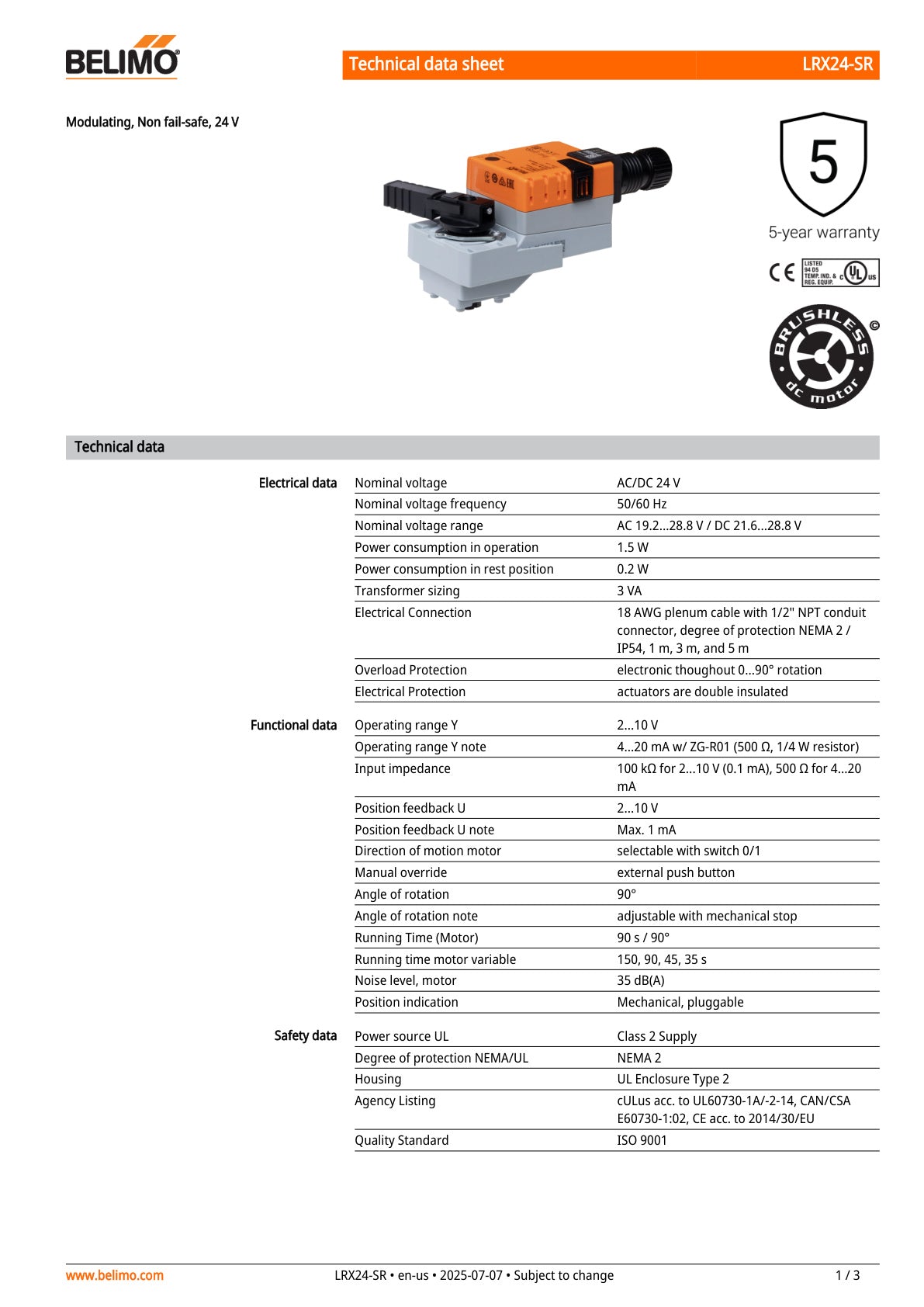 LRX24 SR Datasheet