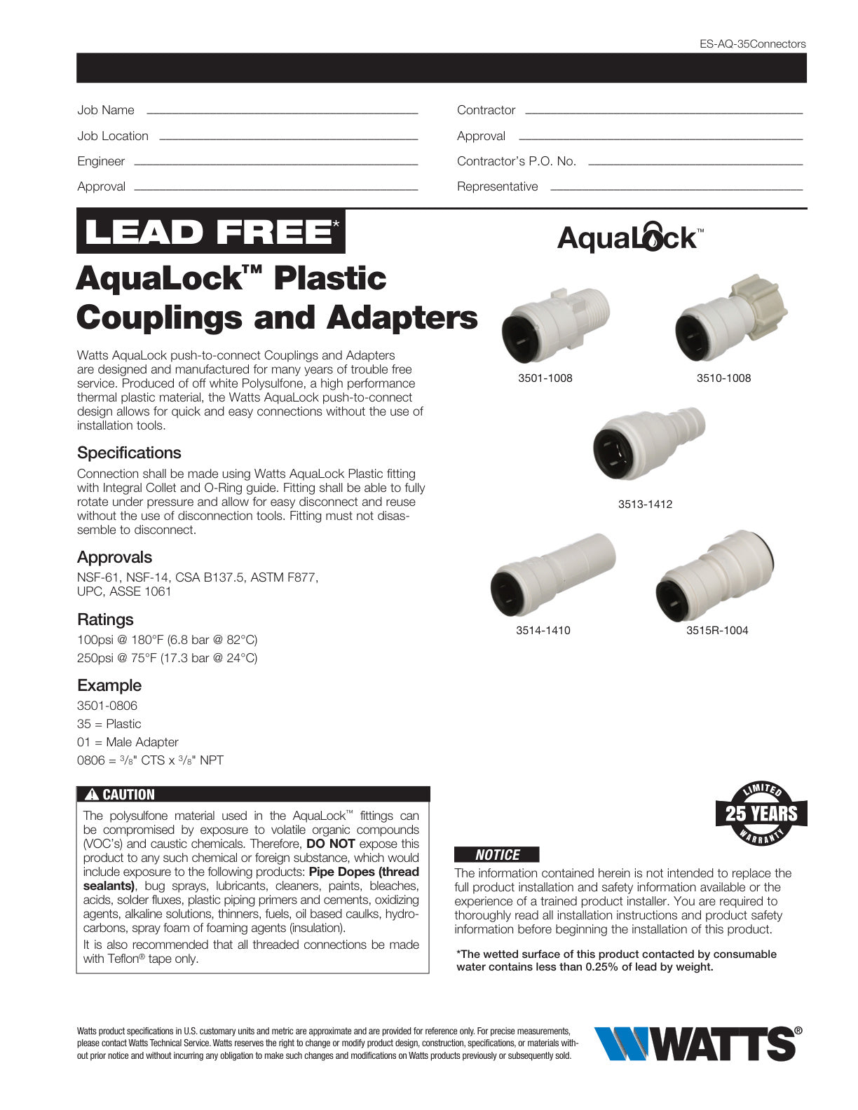 Male Adapter 3501