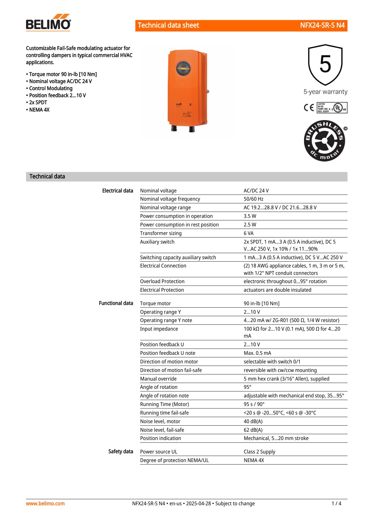 NFX24 SR S N4 Datasheet