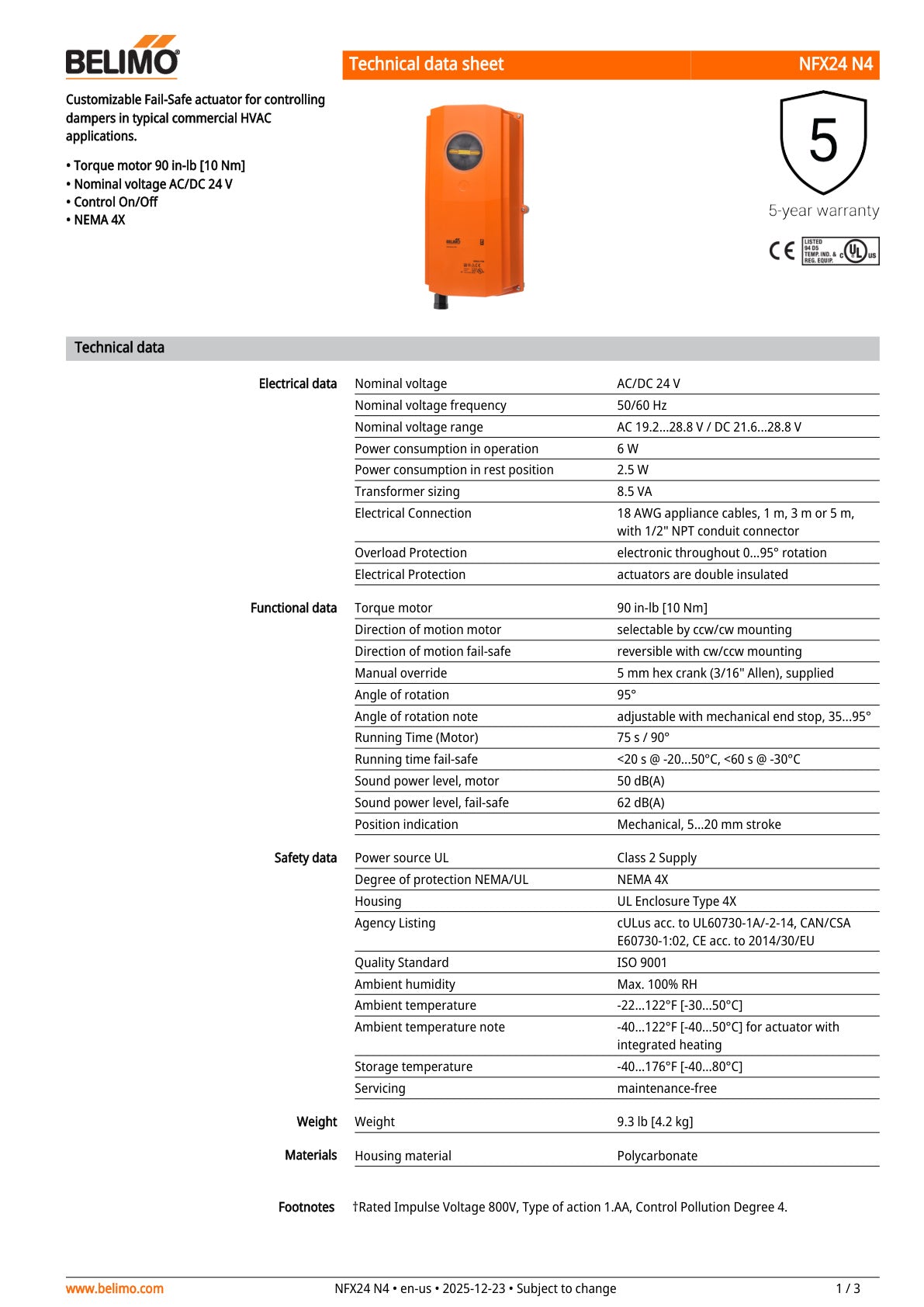 NFX24 N4 Datasheet