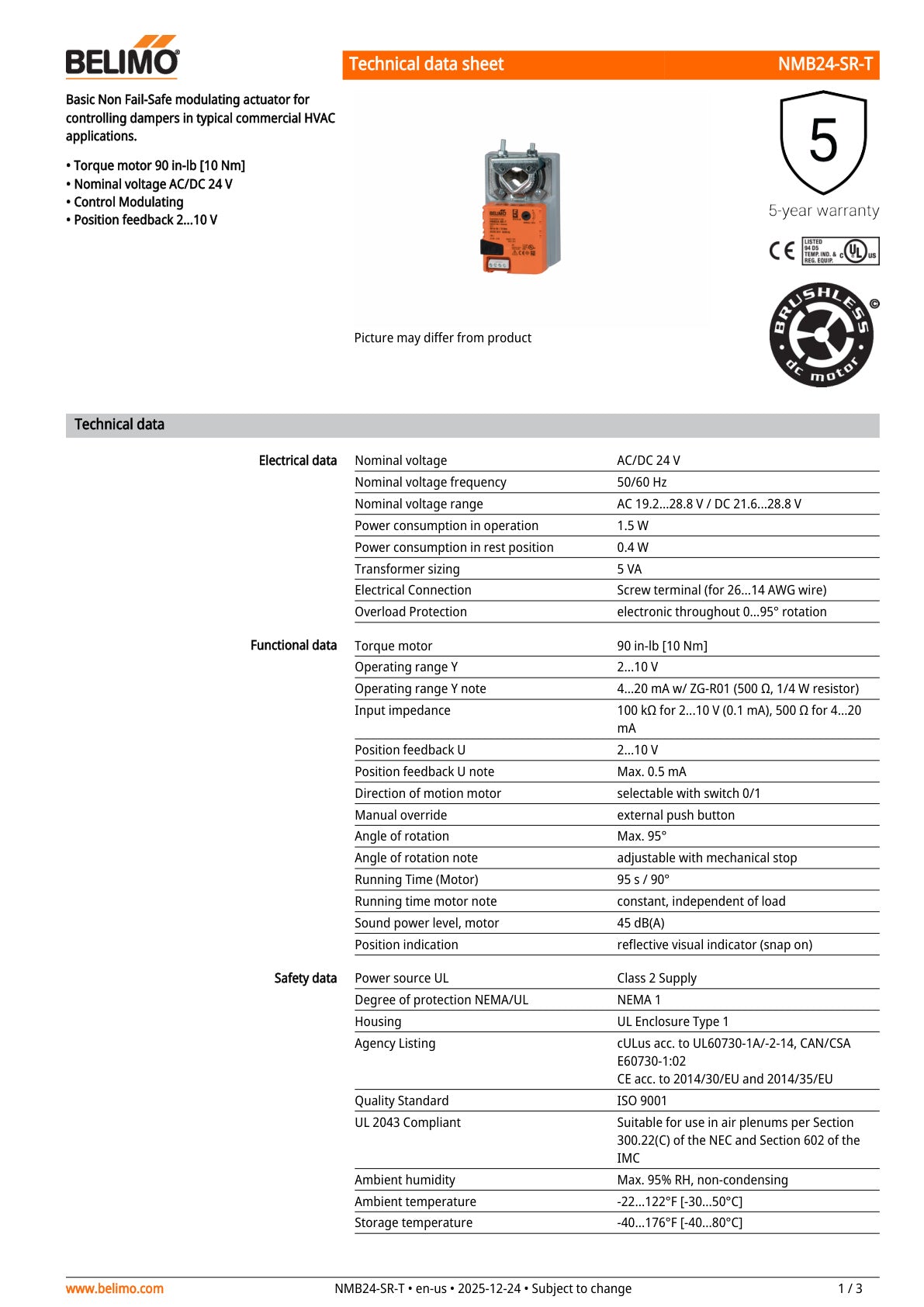 NMB24 SR T Datasheet