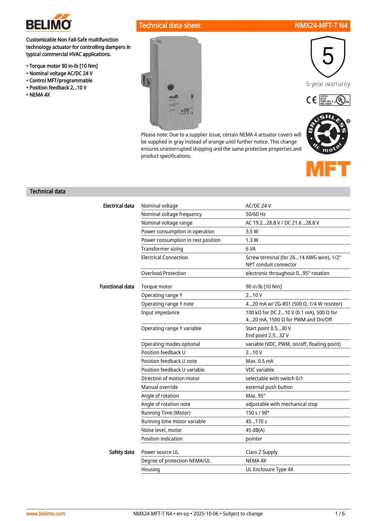 NMX24 MFT T N4 Datasheet