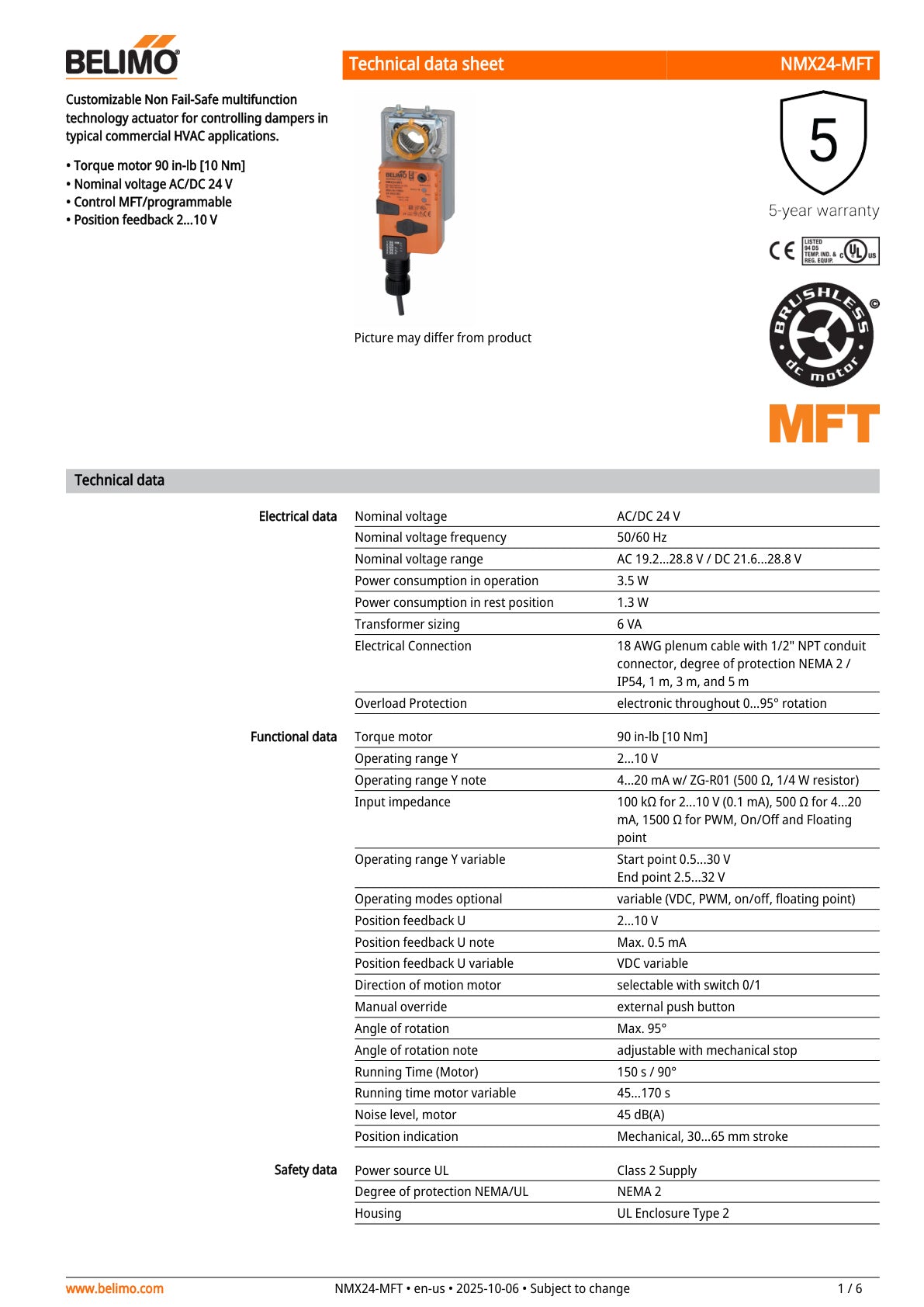 NMX24 MFT Datasheet