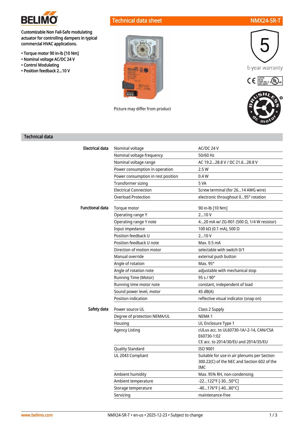 NMX24 SR T Datasheet