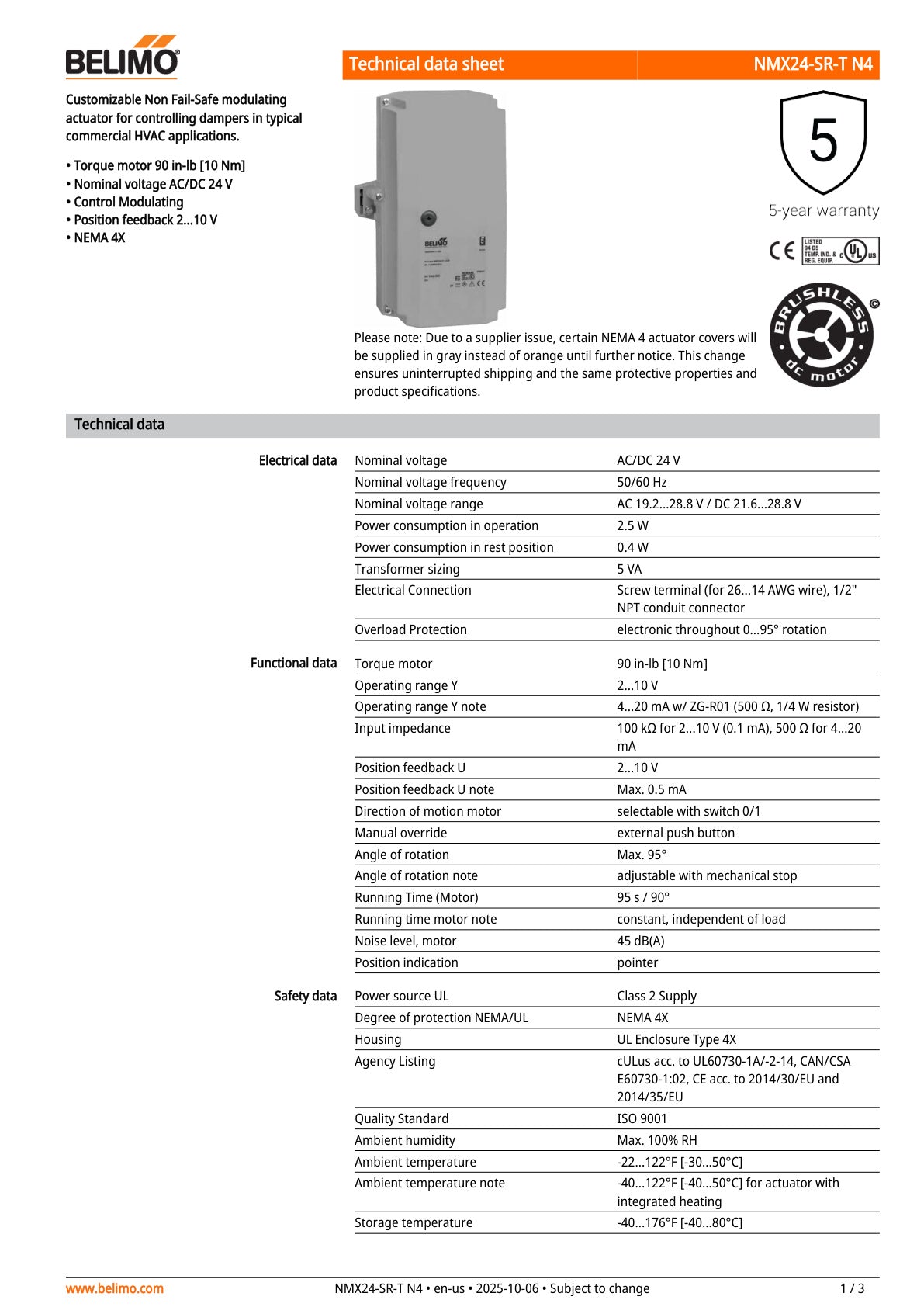 NMX24 SR T N4 Datasheet