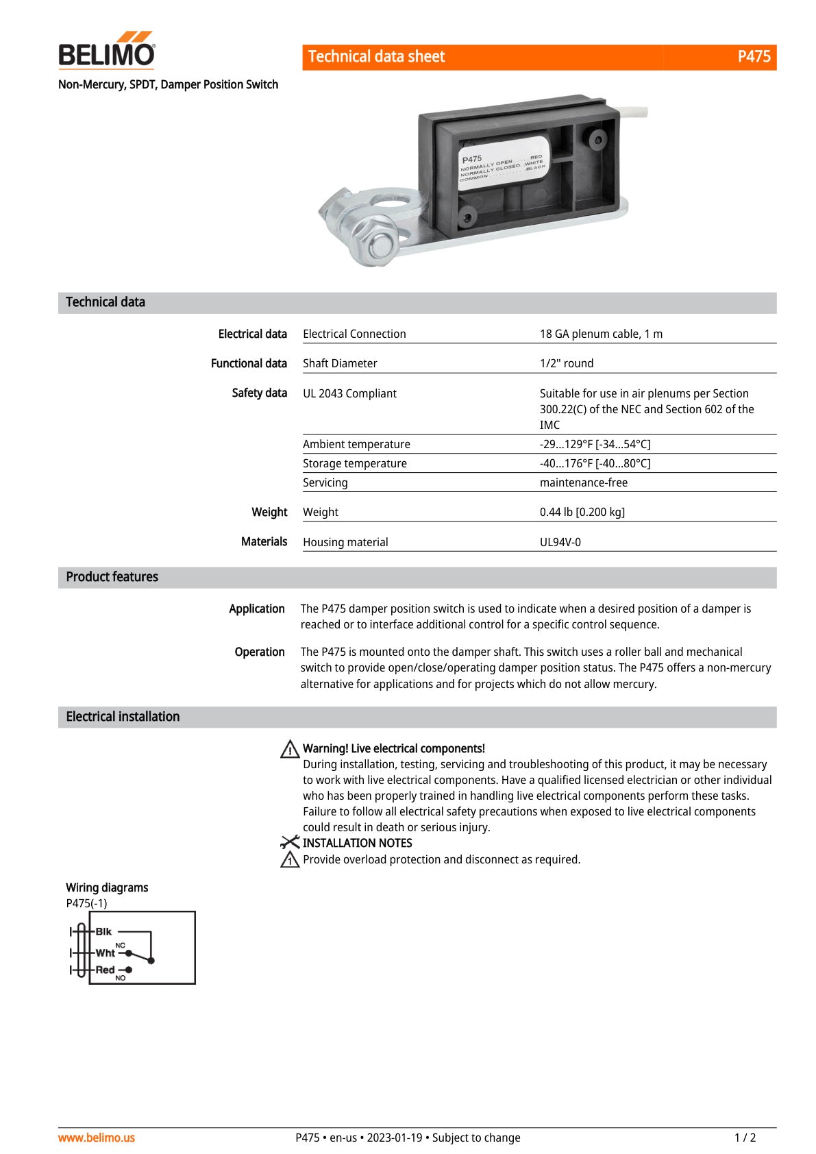 P475 Datasheet