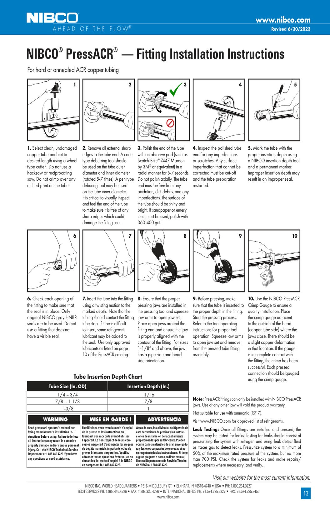 PressACR Installation Instructions