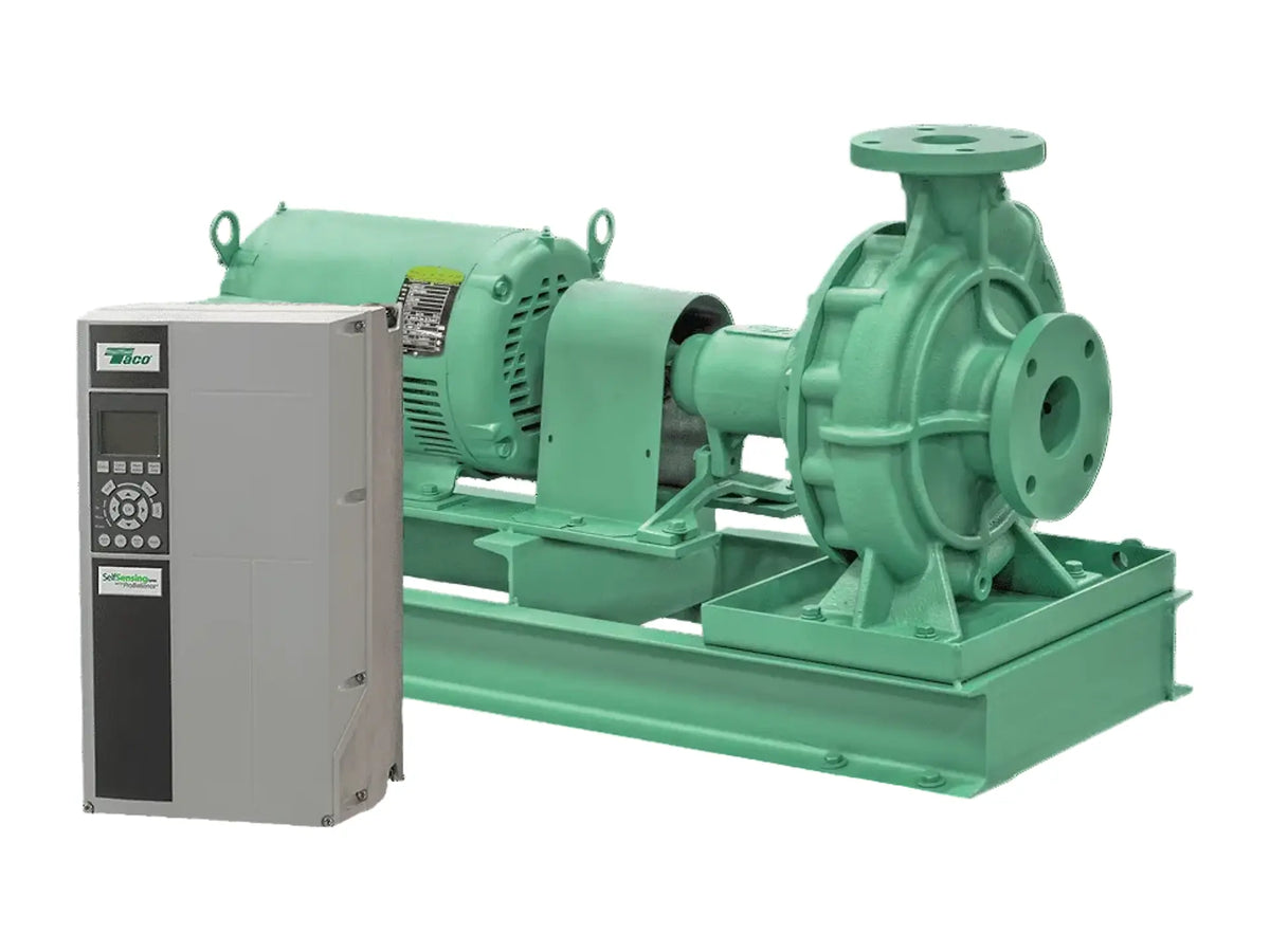 Taco SFI Series End Suction Pump, TEFC Motor, 15HP, 3450RPM, 380-460V, VFD Included