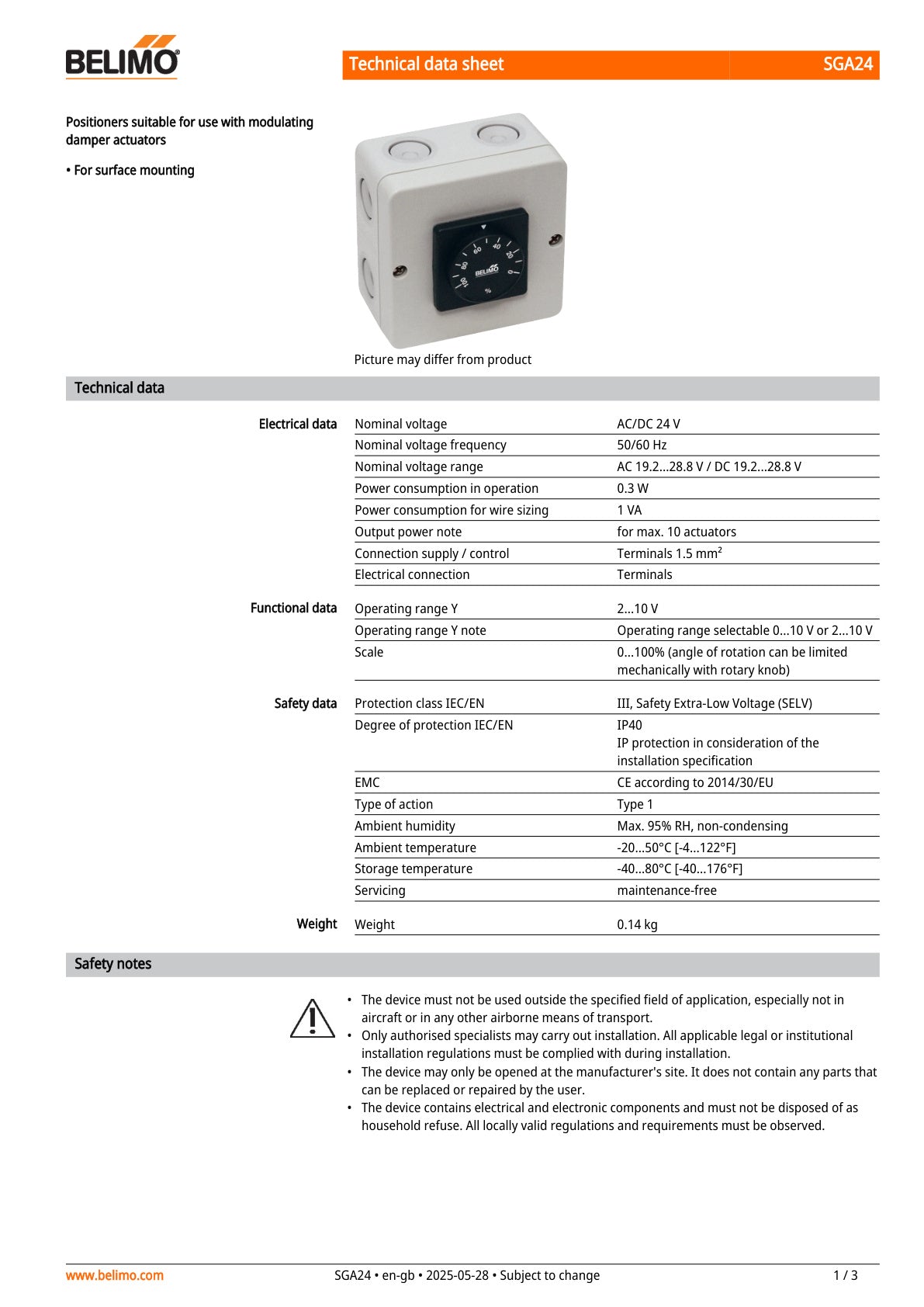 SGA24 Datasheet