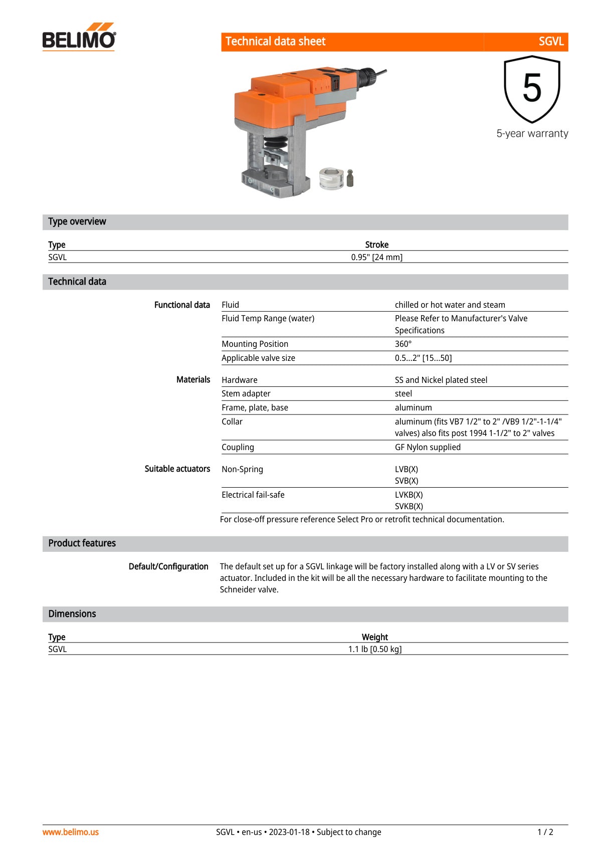 SGVL LVX24 MFT Assembly