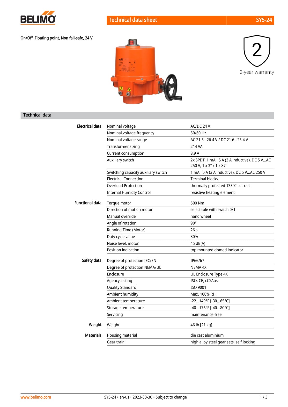 SY5 24 Datasheet