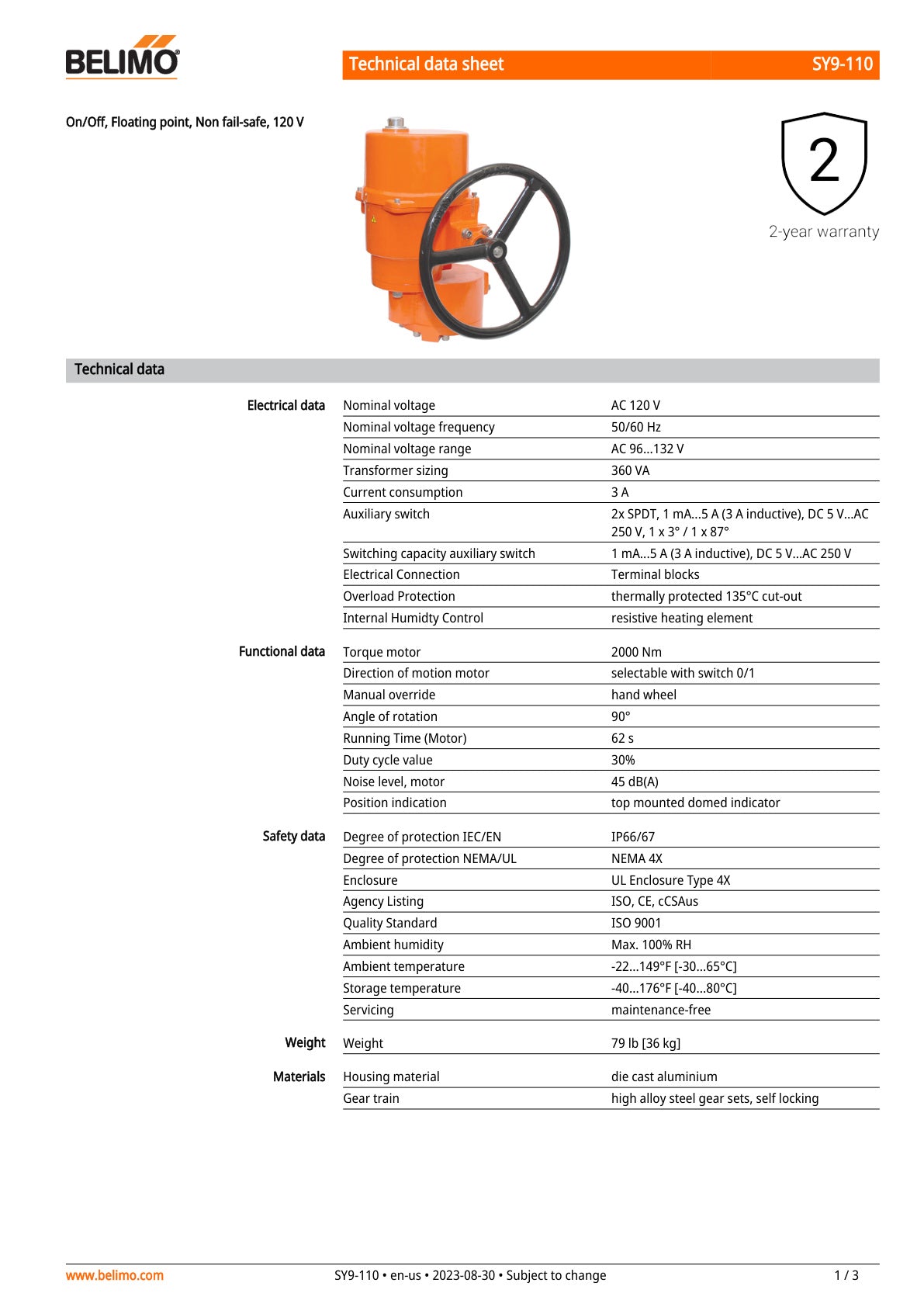SY9 110 Datasheet
