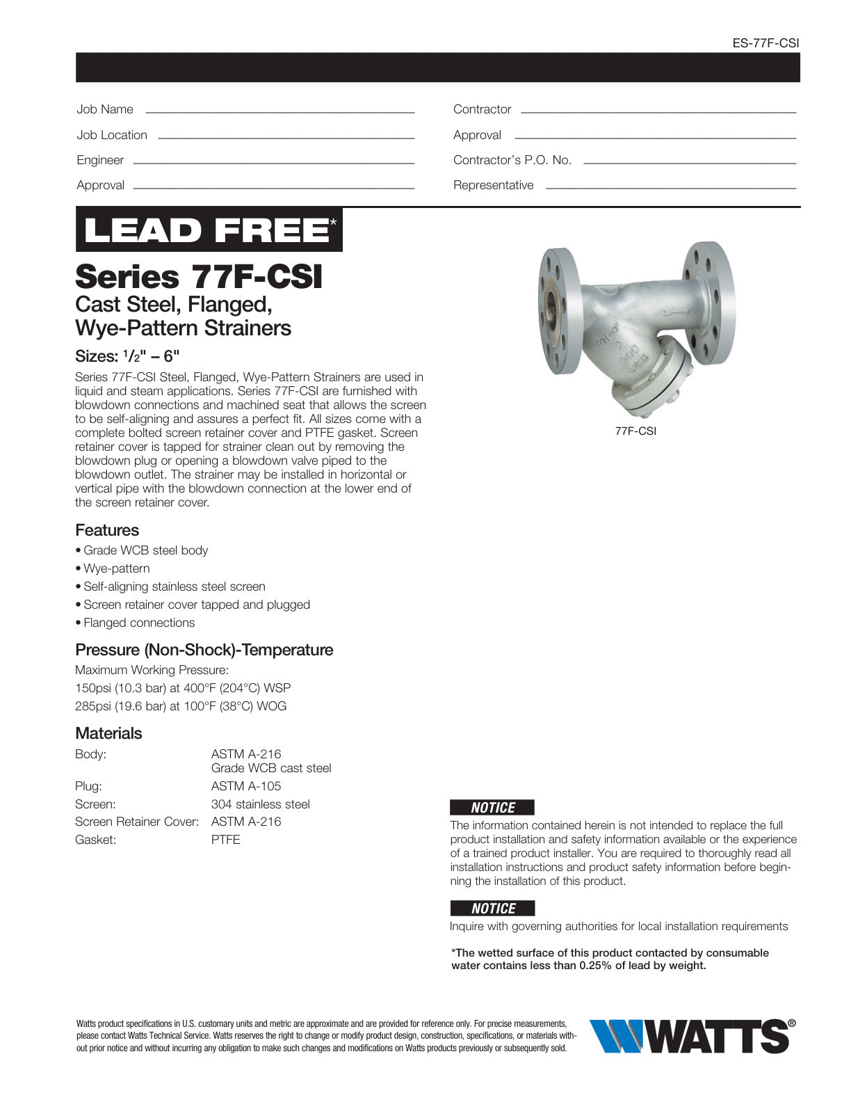 Serie 77F CSI