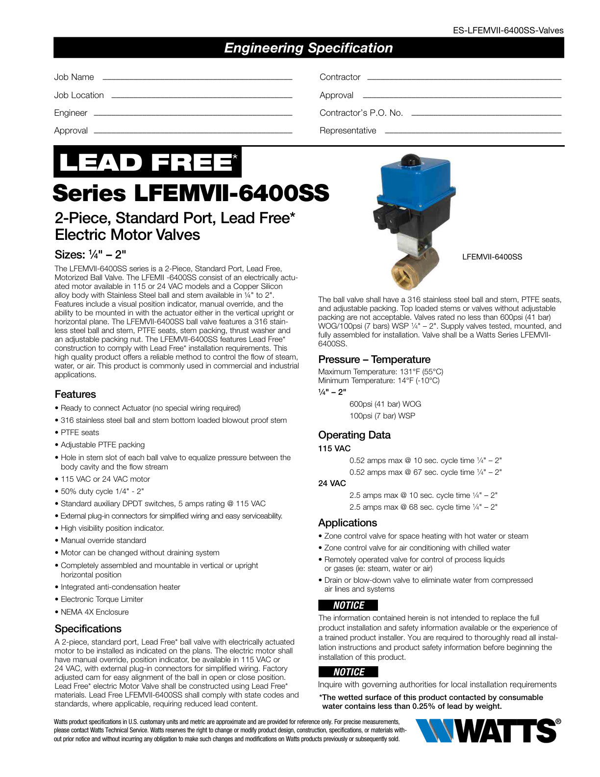 Serie LFEMVII 6400 SS