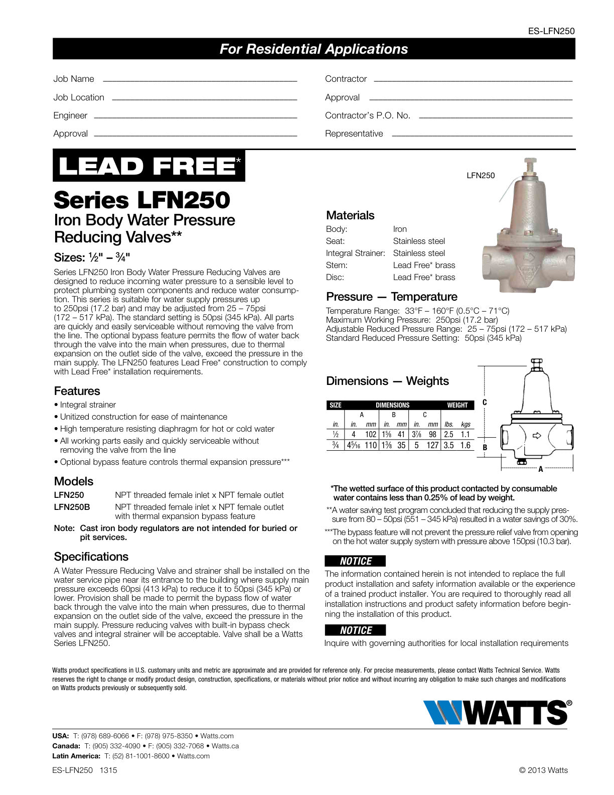 Serie LFN250