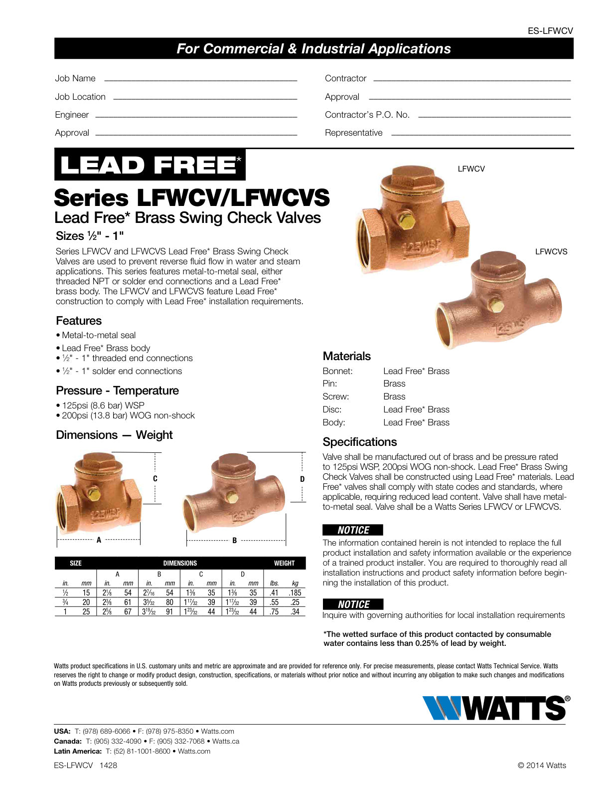 Serie LFWCV