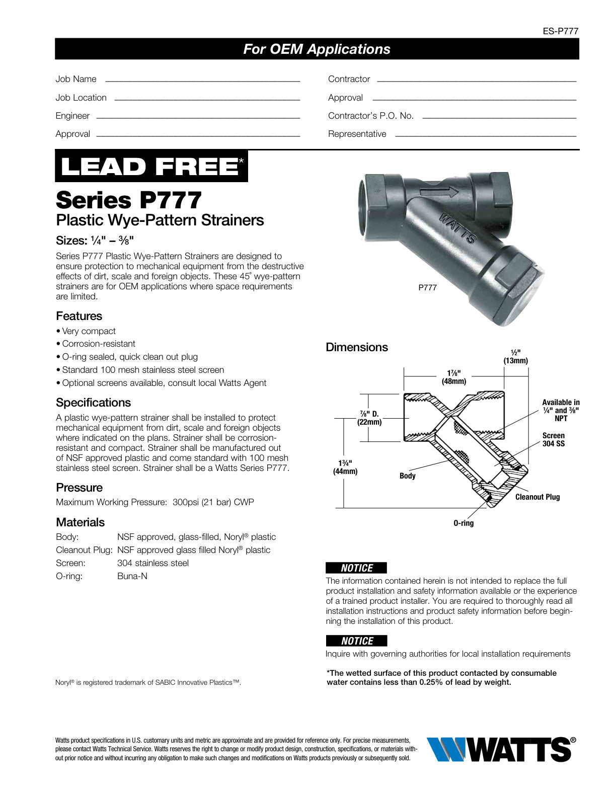 Serie P777