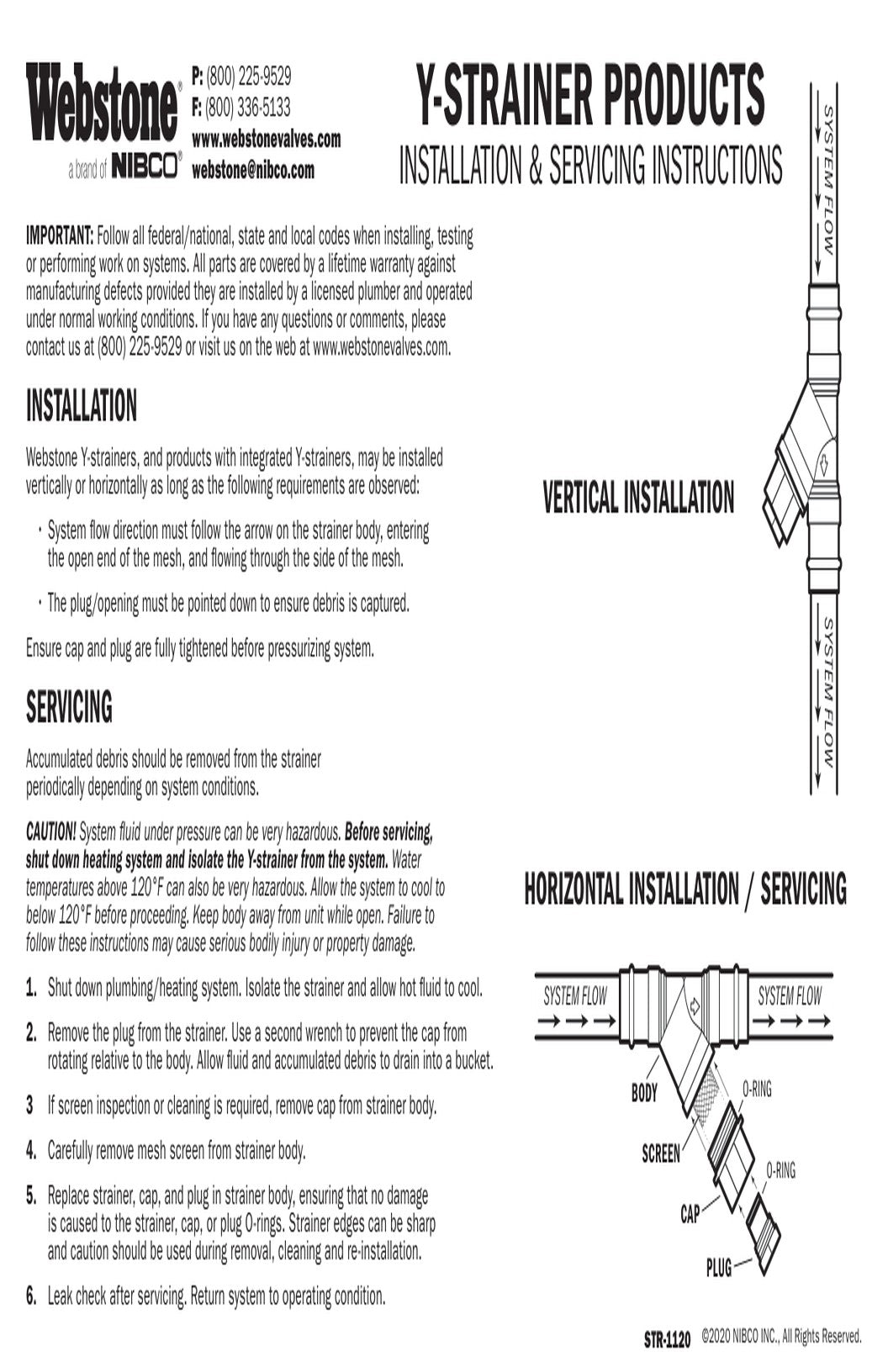 Strainer Products IOM Manual