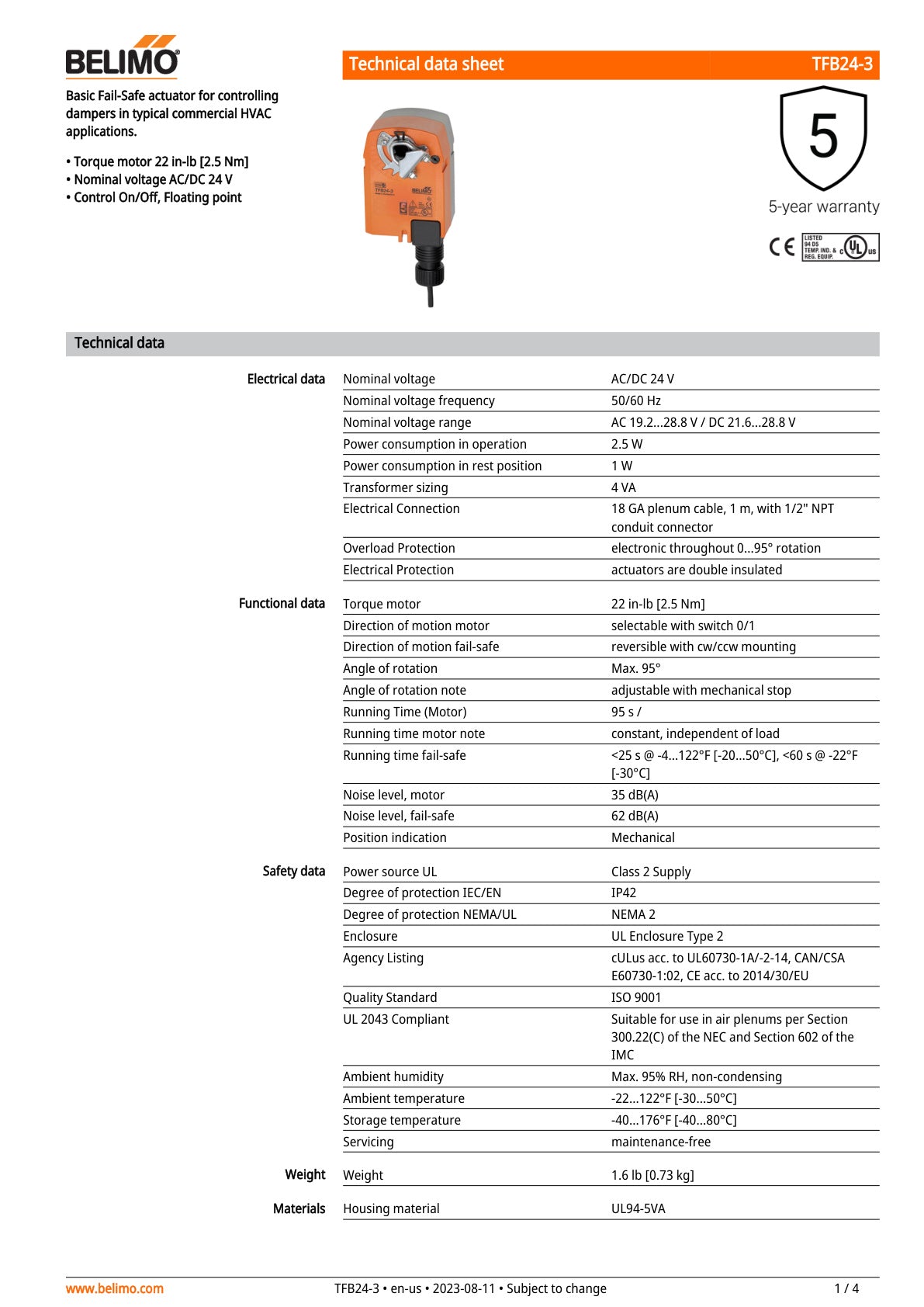 TFB24 3 Datasheet