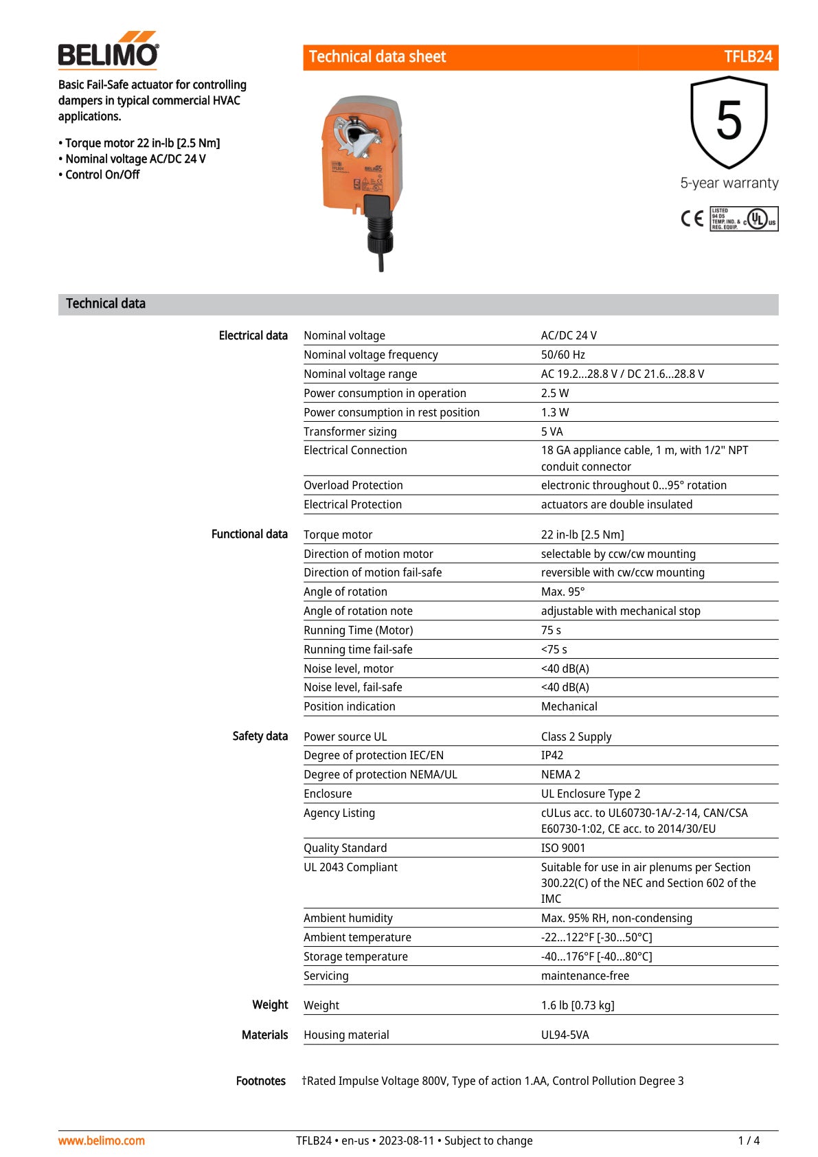 TFLB24 Datasheet