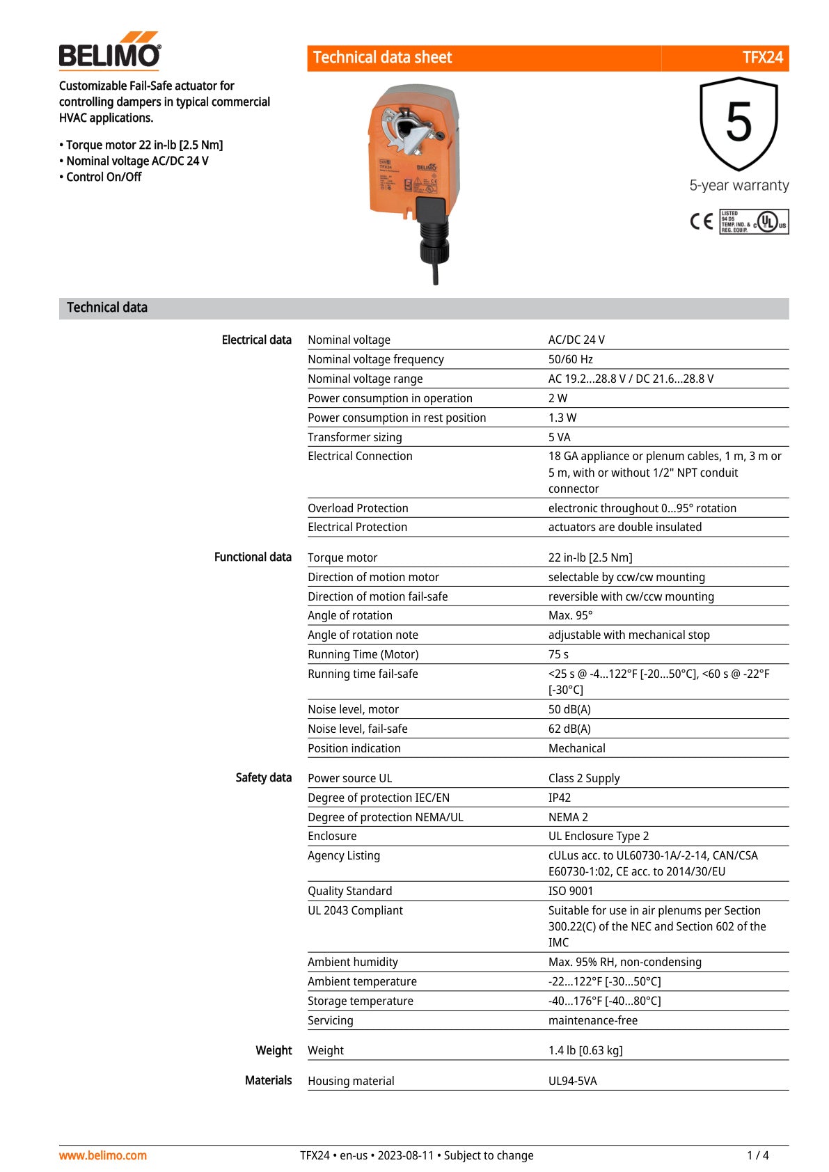 TFX24 Datasheet