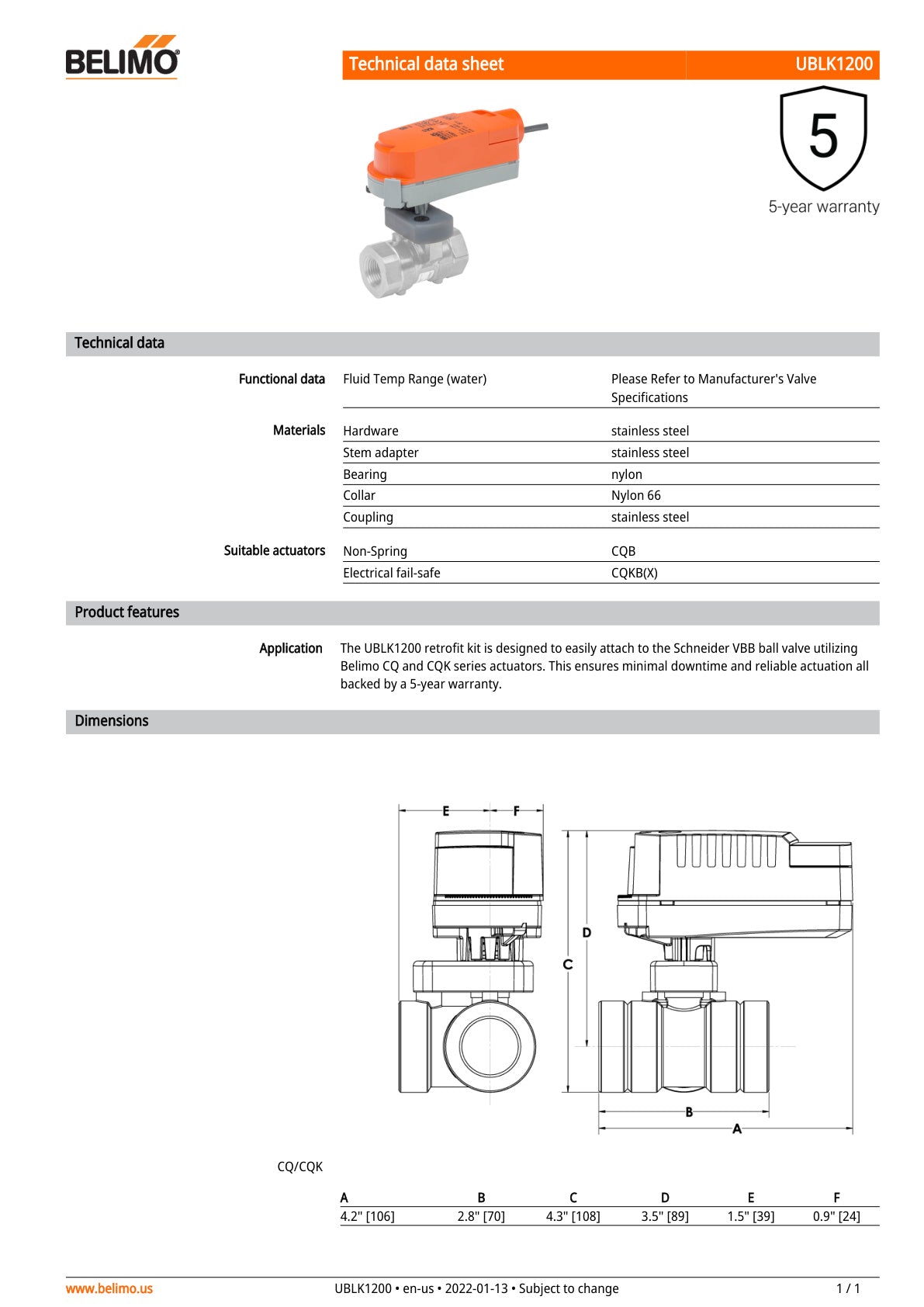 UBLK1200 Datasheet