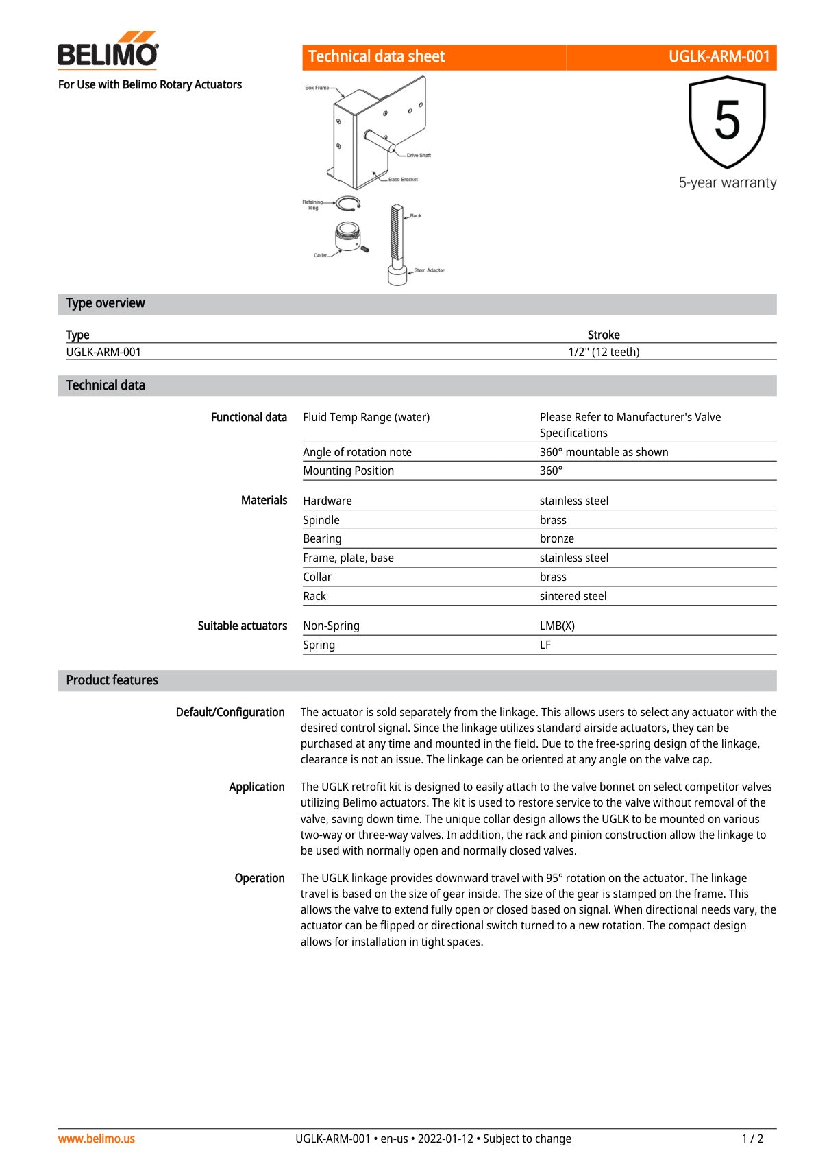 UGLK ARM 001 Datasheet