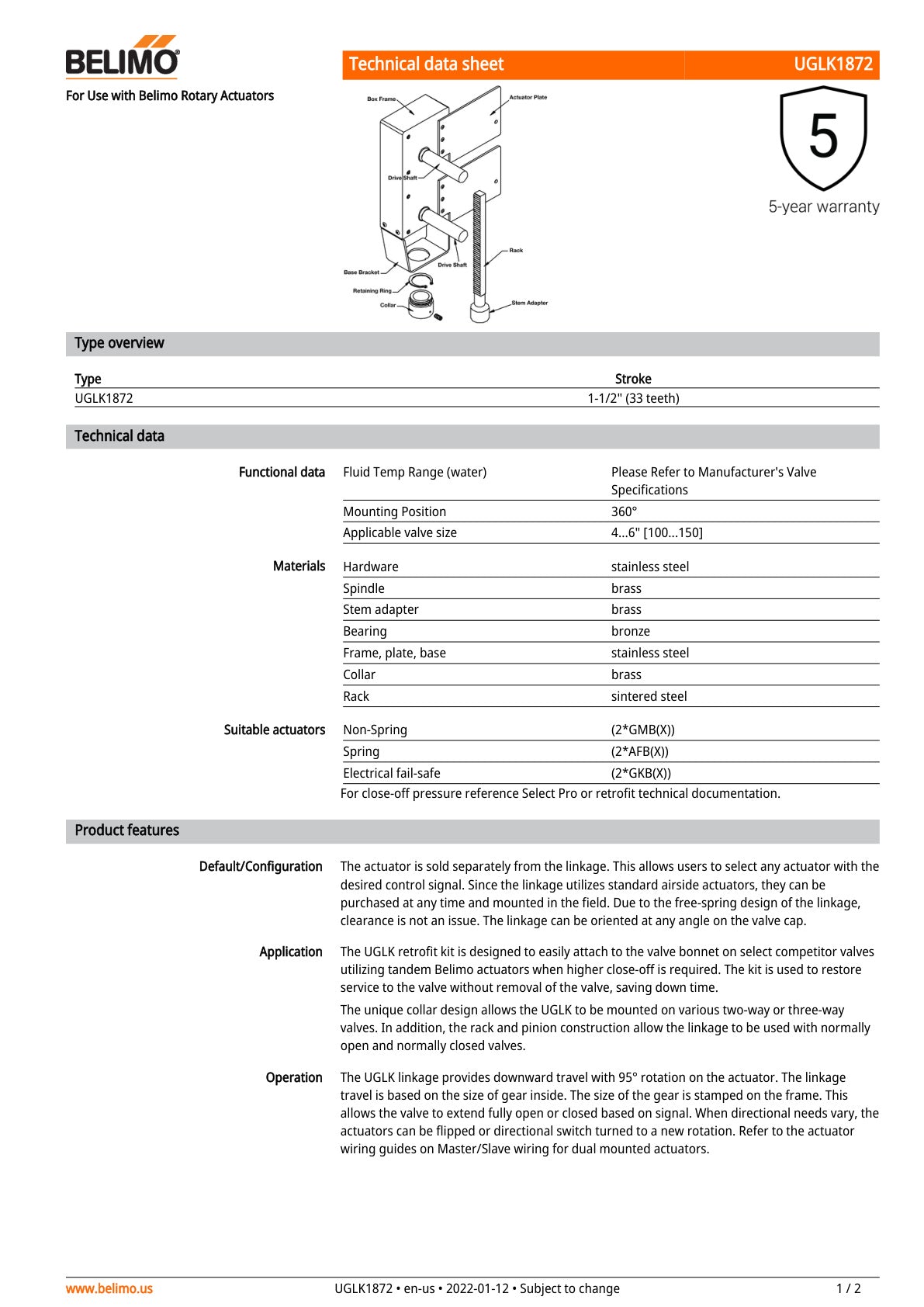 UGLK1872 Datasheet