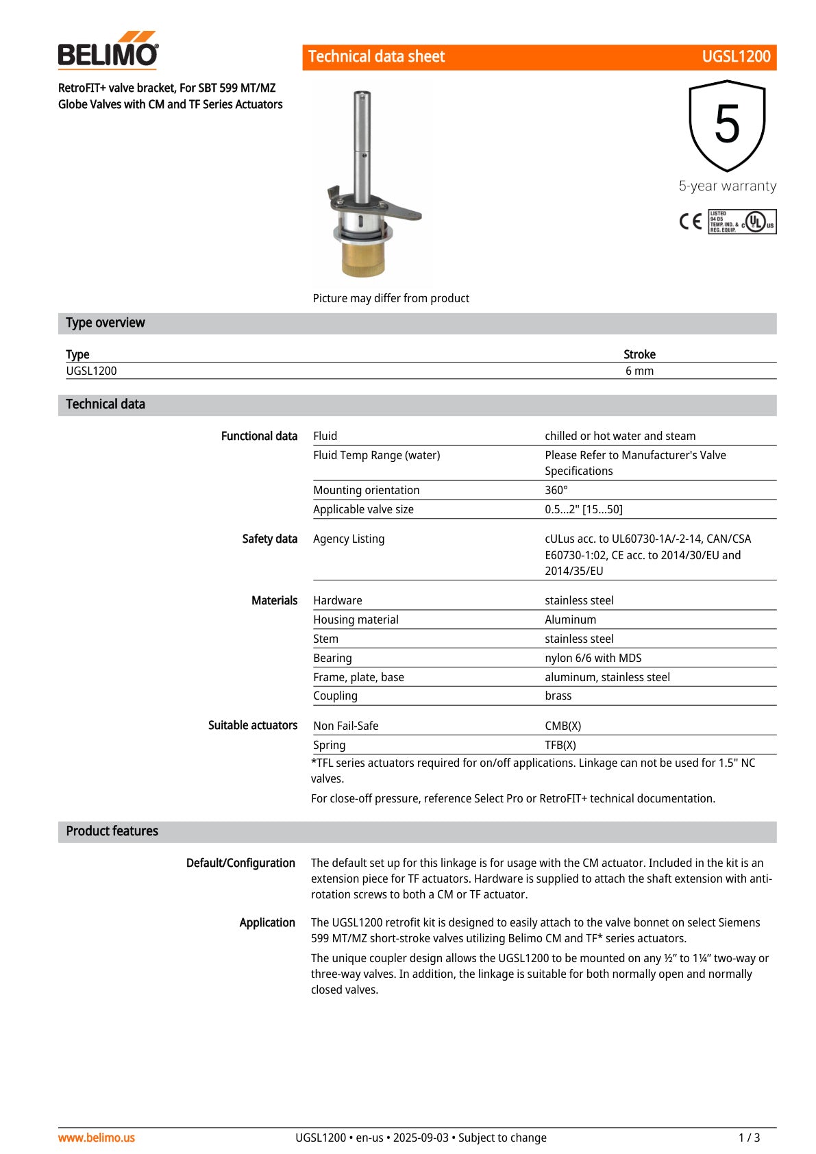 UGSL1200 Datasheet