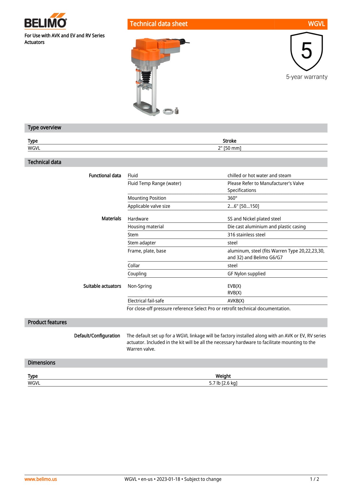 WGVL EVX24 MFT Assembly