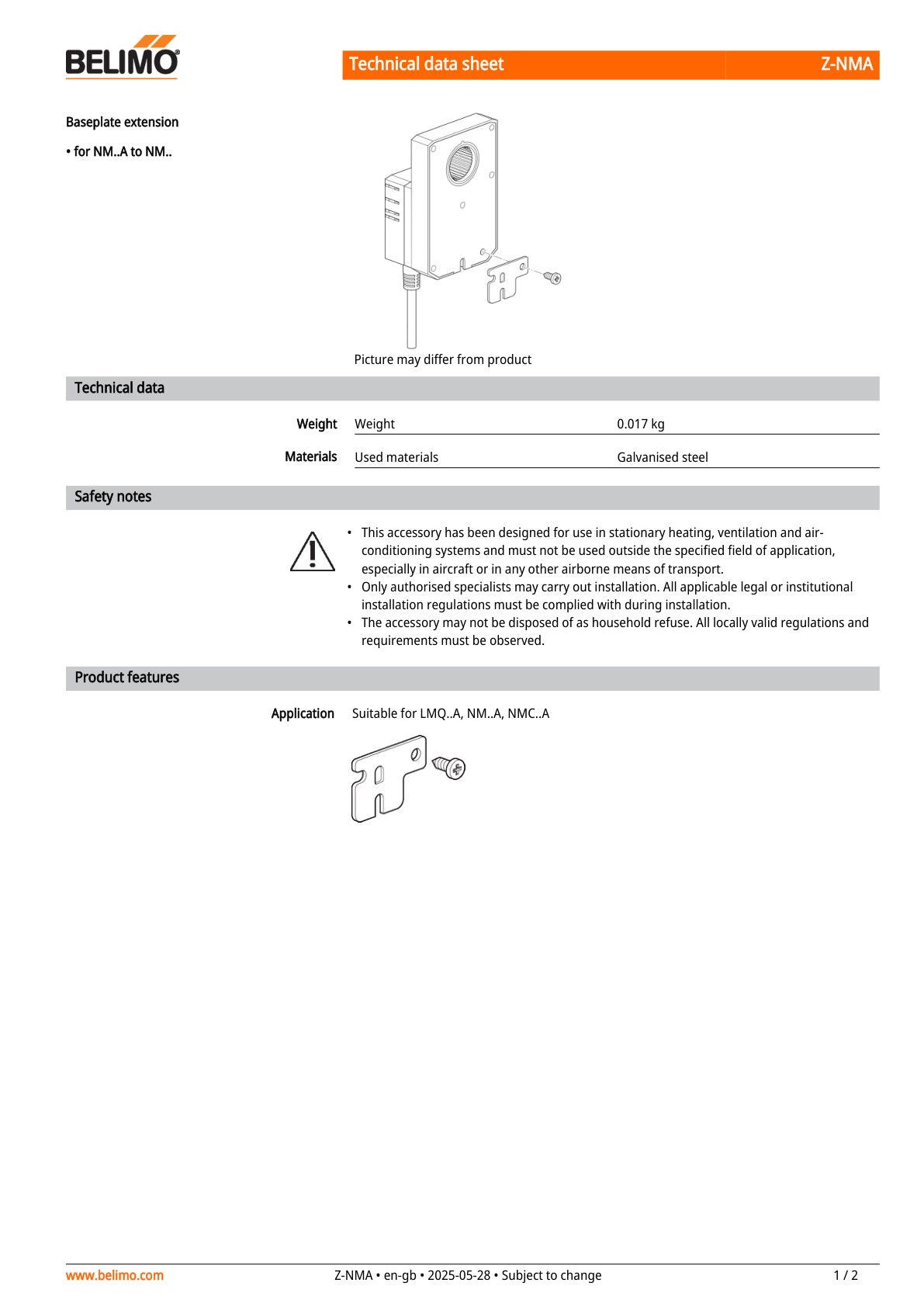 Z NMA Datasheet