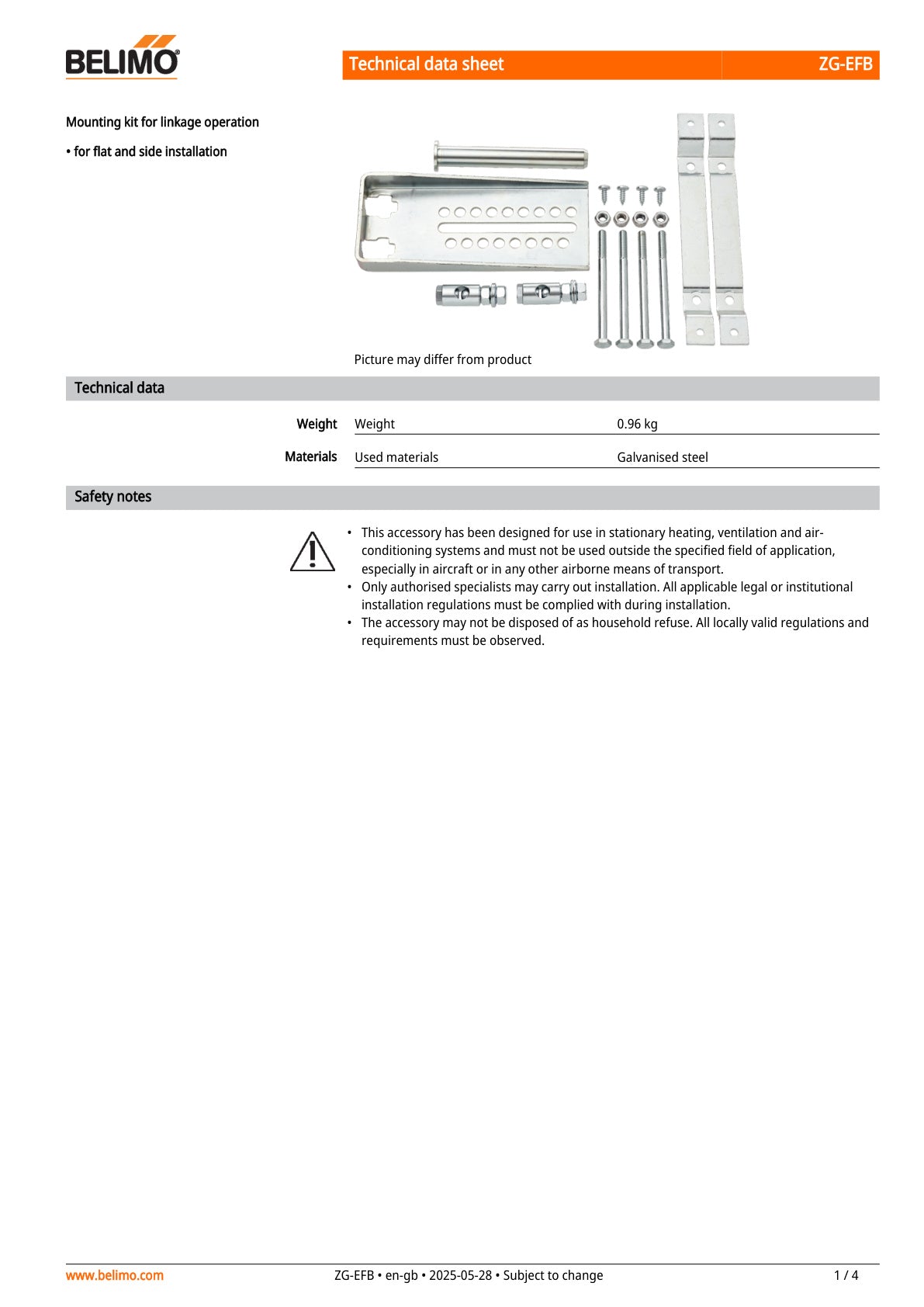 ZG EFB Datasheet