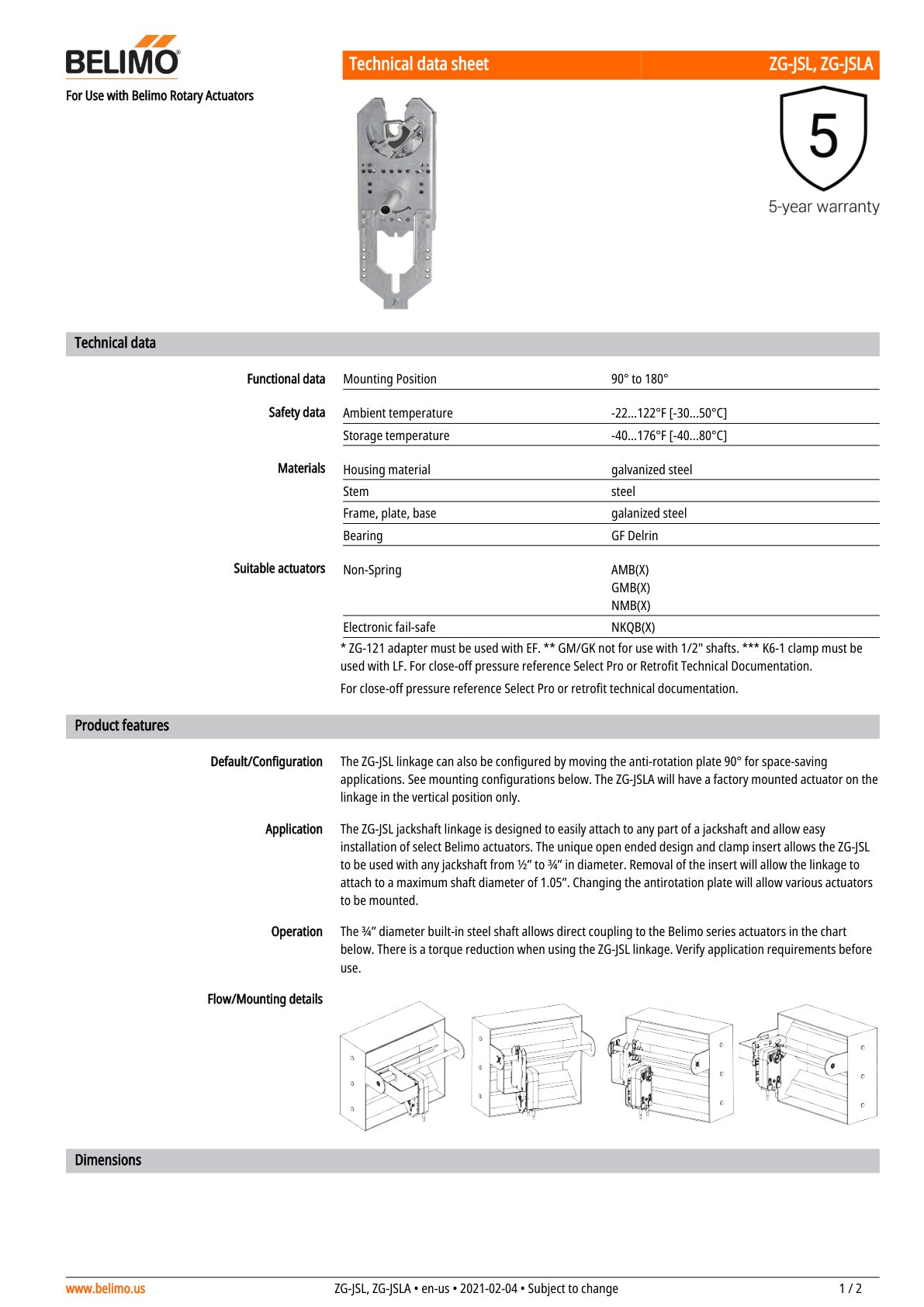 ZG JSLA AFX24 Assembly