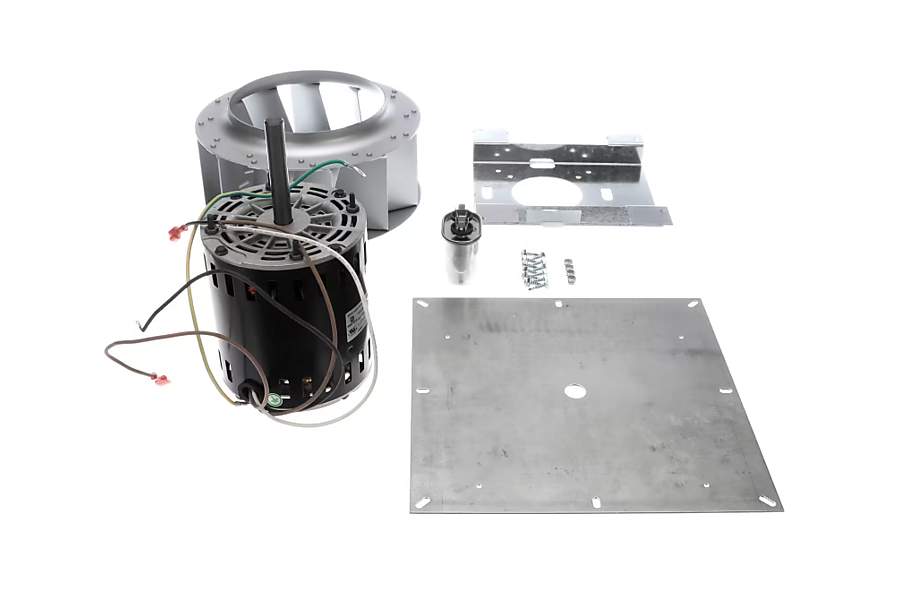 Aaon P4847KIT Inducer Motor with Wheel, Bracket and Capacitor