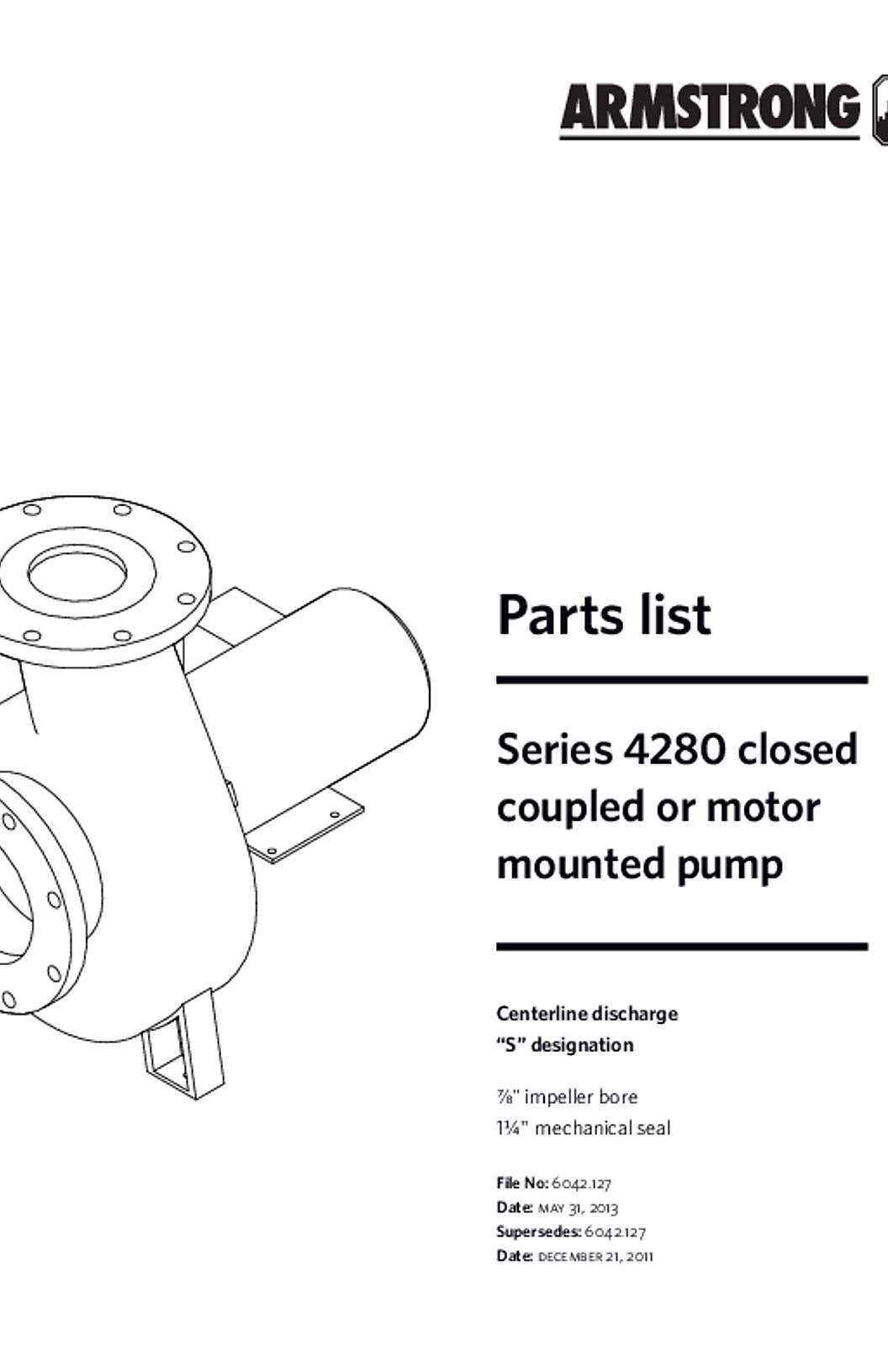 Armstrong 4280S Series Parts List