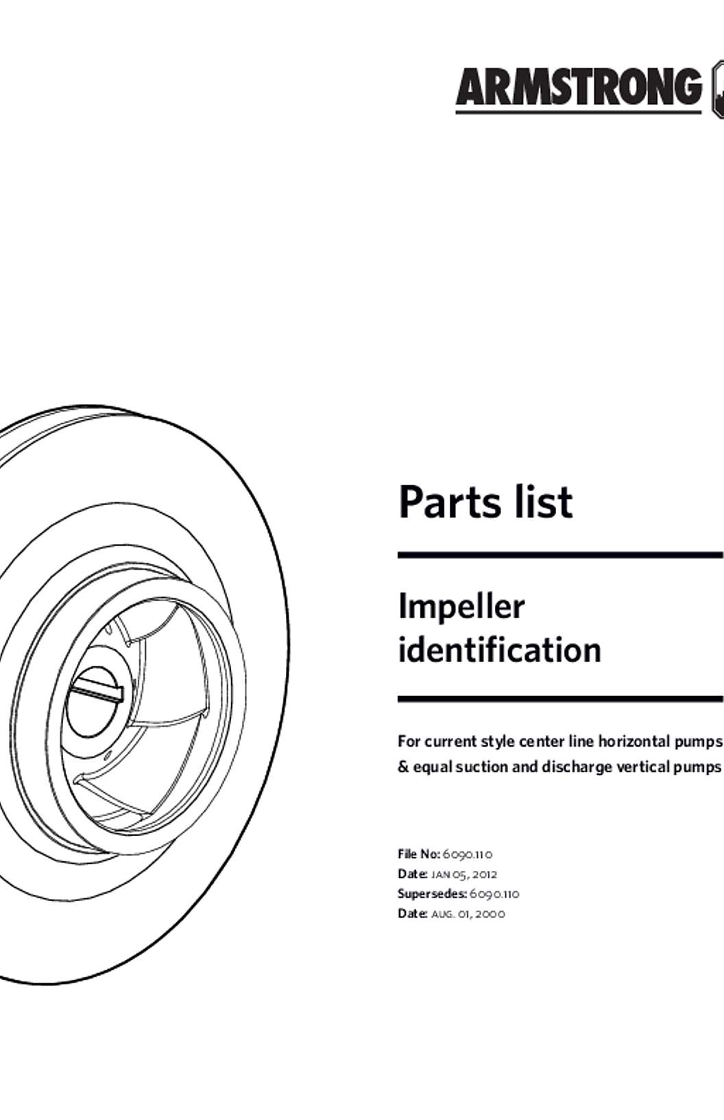 Armstrong Impeller Identification Parts List