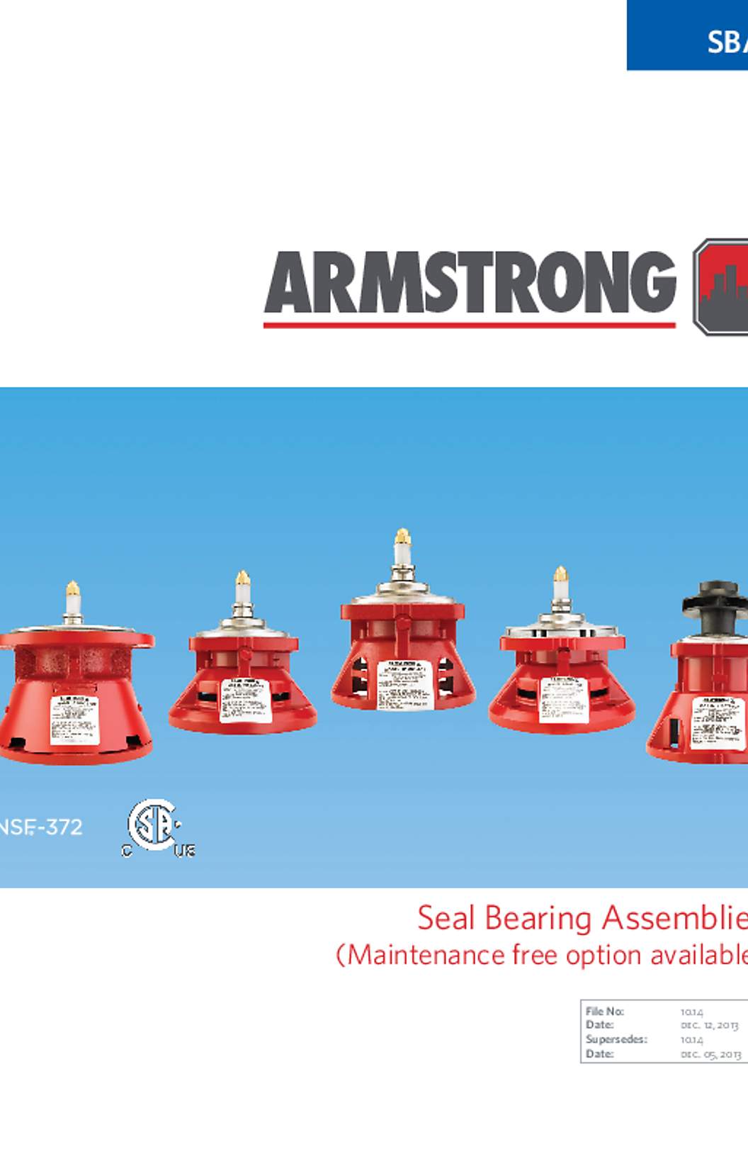 Armstrong Seal Bearing Assembly Brochure