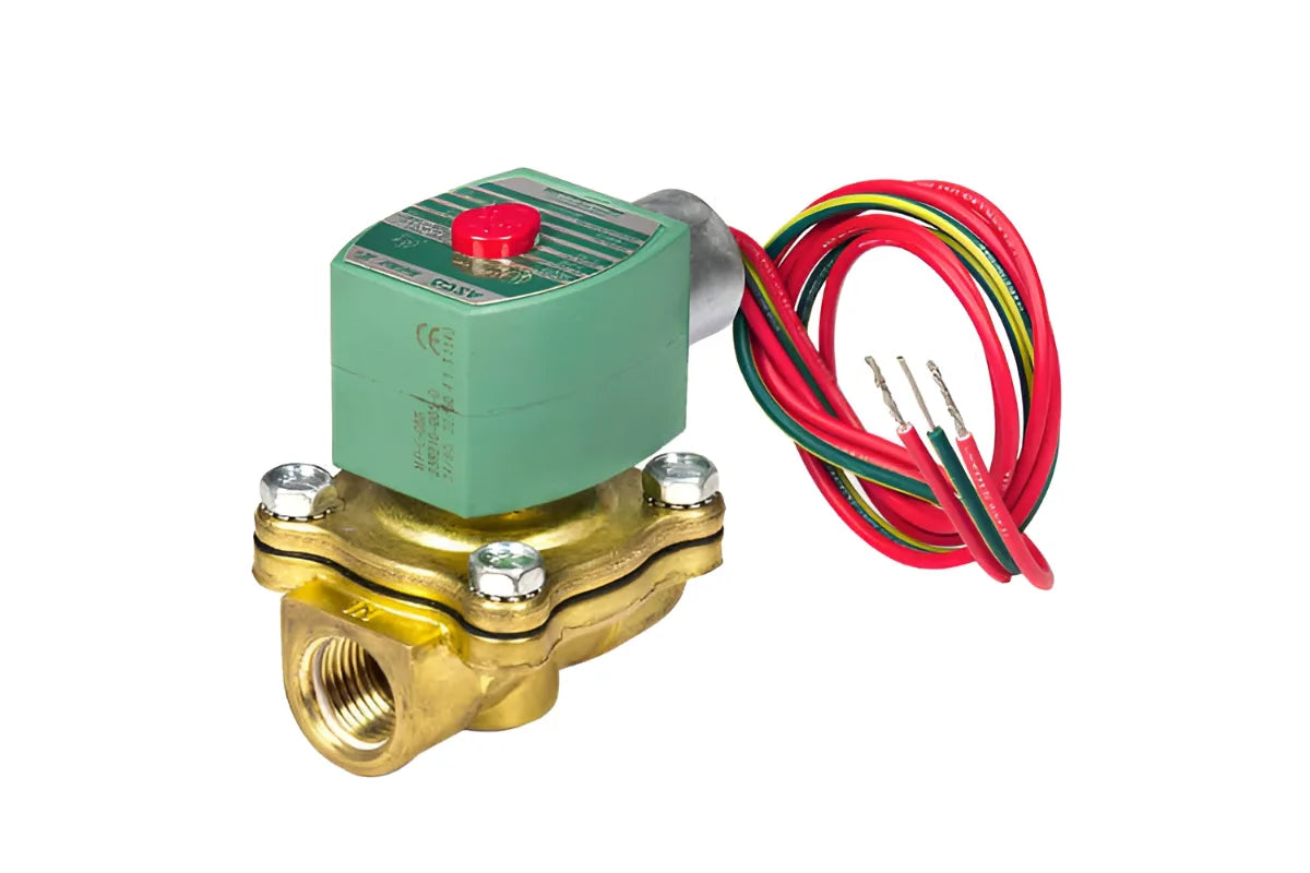 ASCO 8210G75, 1/2" Normally Closed Brass Valve for Natural Gas, 0-50 PSI