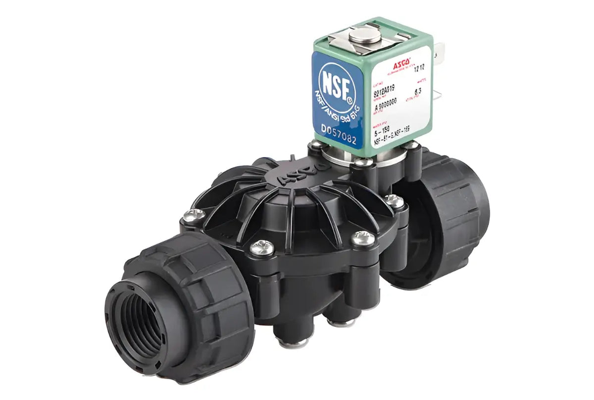 ASCO 8212A519S0100F1, 1/2 Inch NC Valve, 24V DC Din Potable Water