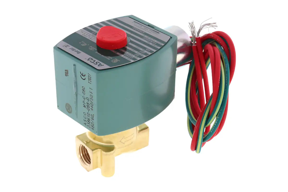 ASCO 8262H202-480V, 1/4 Inch NC Valve, Air to Water Range:0-210 PSI