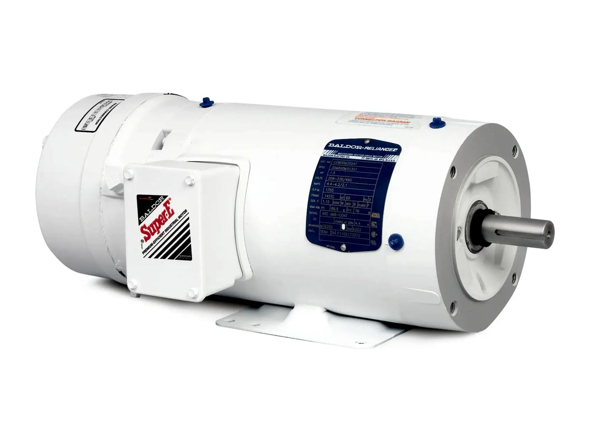 Baldor CEWDBM3554T, 1.5 HP 1770 RPM 3 PH 60 HZ 145 TC Motor